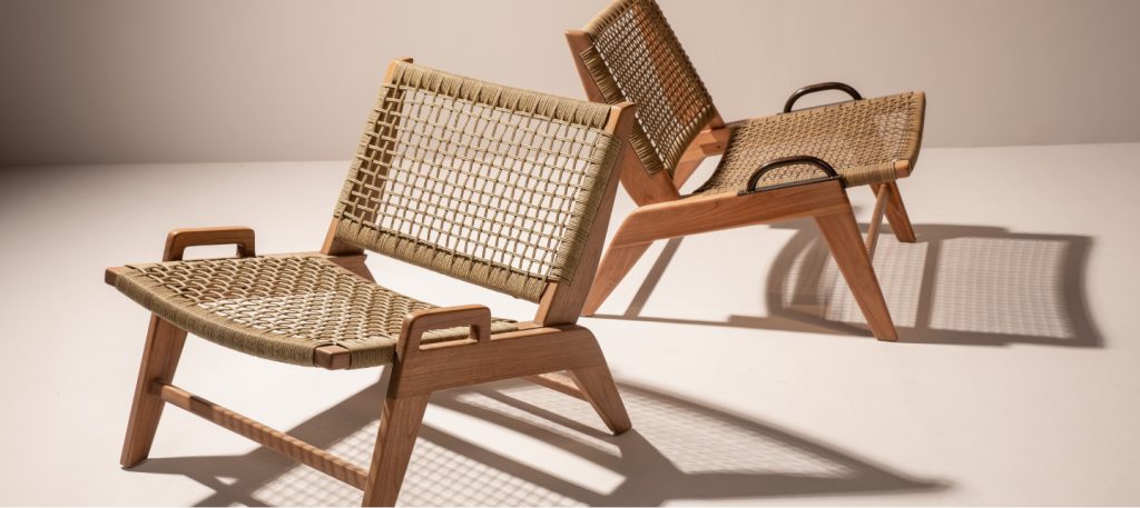 Custom rattan chair