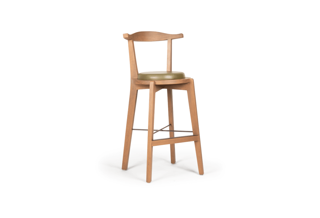 long wood chair