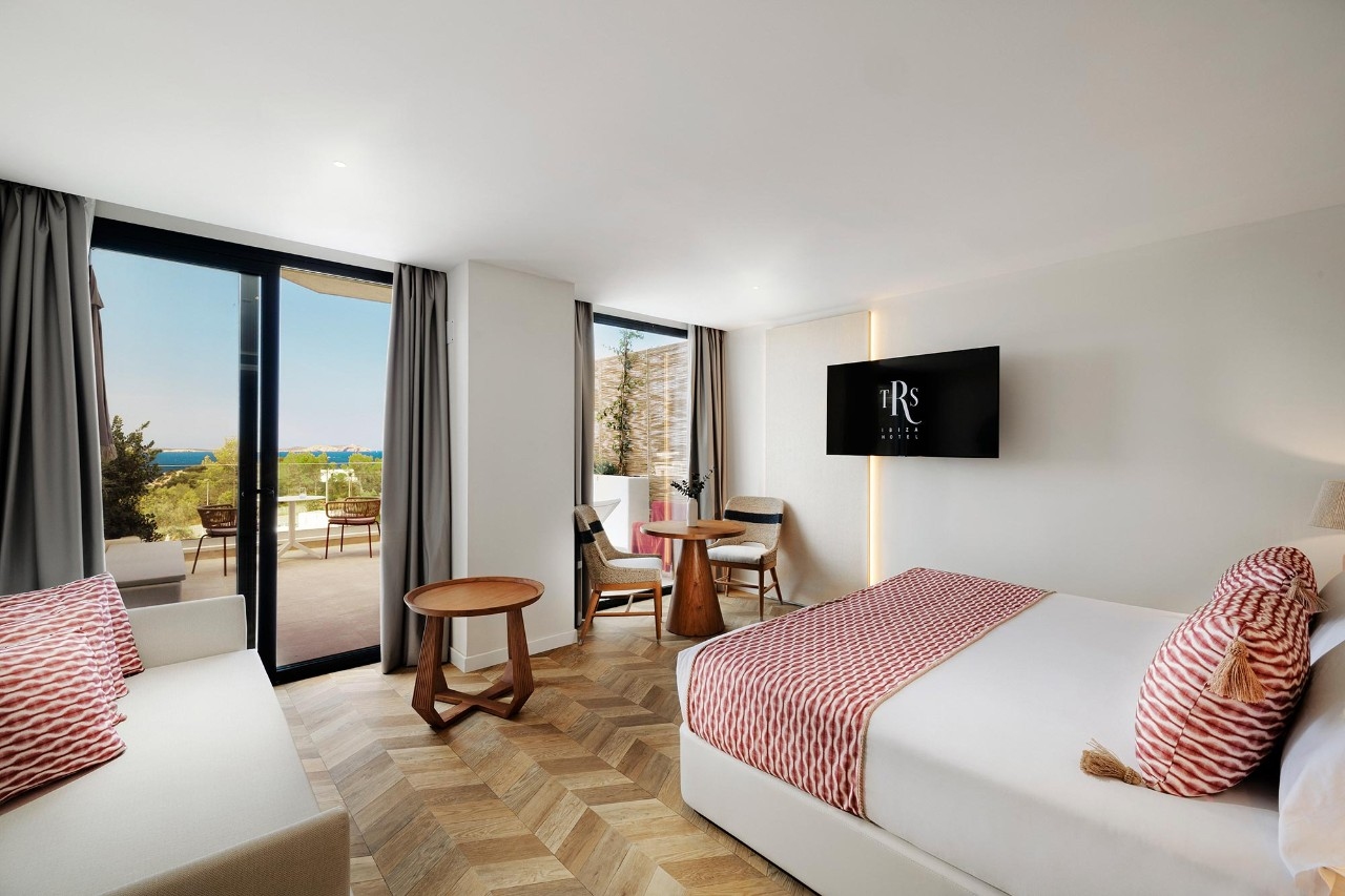 Custom bedroom furniture at TRS Ibiza hotel in Spain