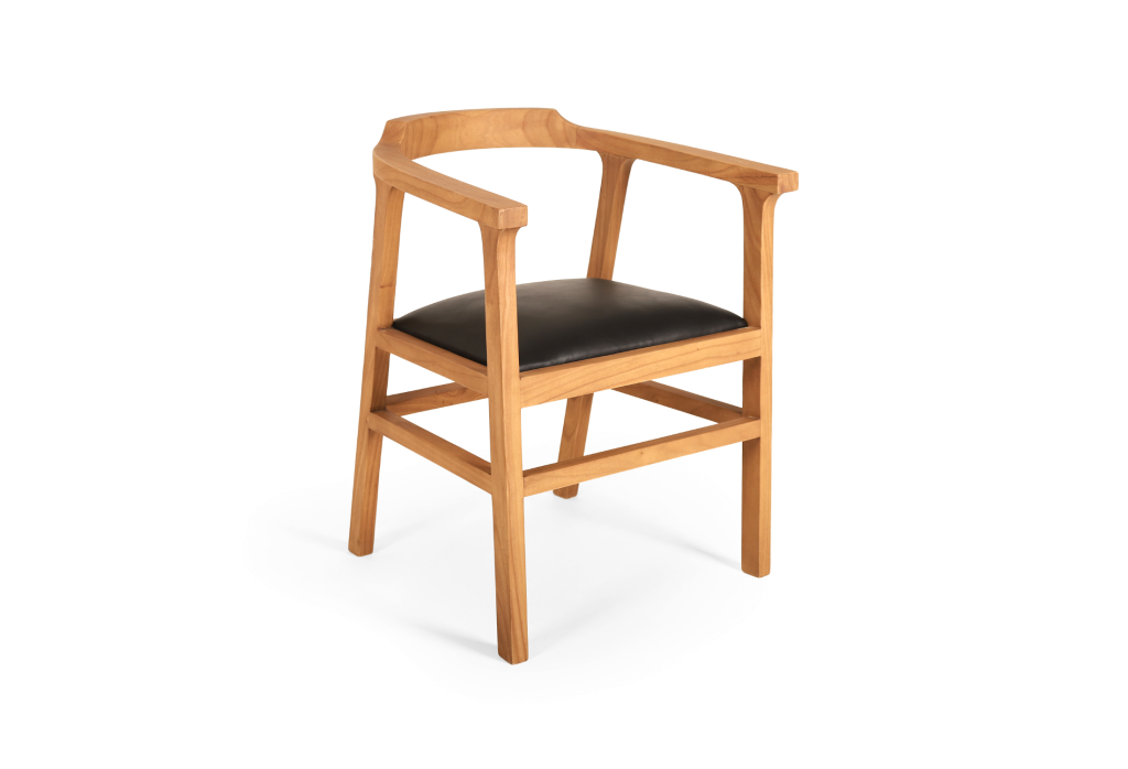 CH 88. NAGA Armchair BLACK leather