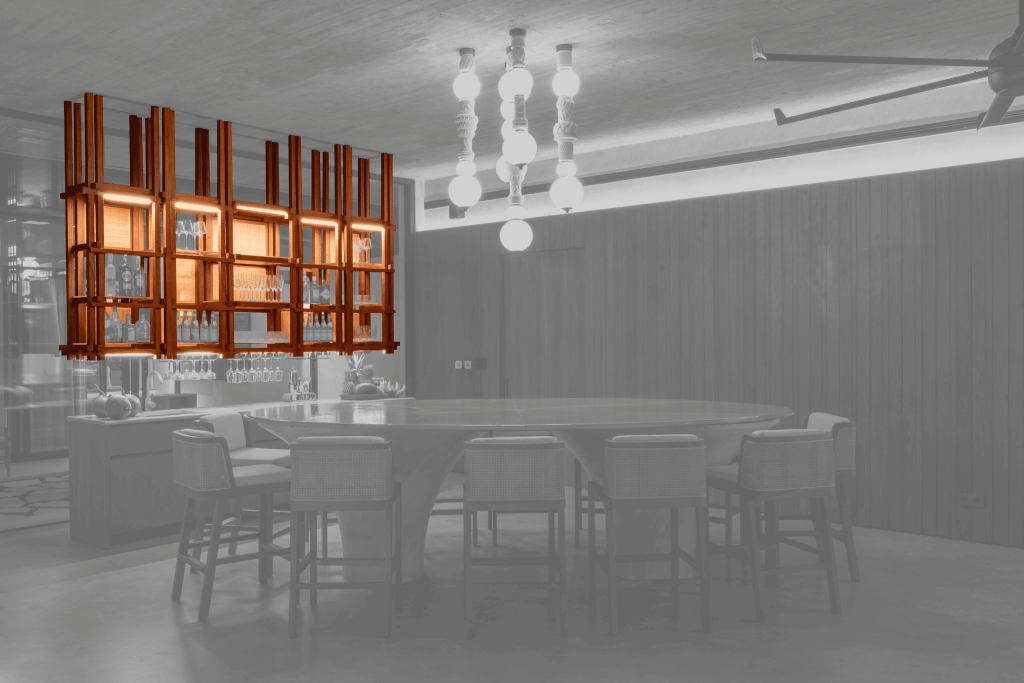 Custom Bar Shelf Villa Salt