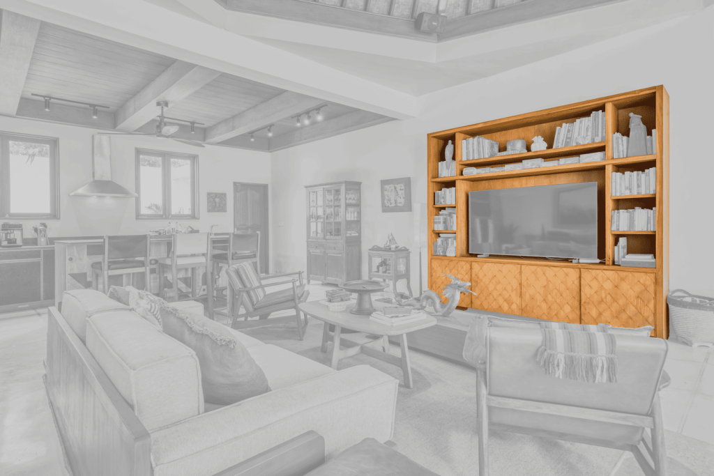 Custom Shelf TV Cabinet Villa Mus