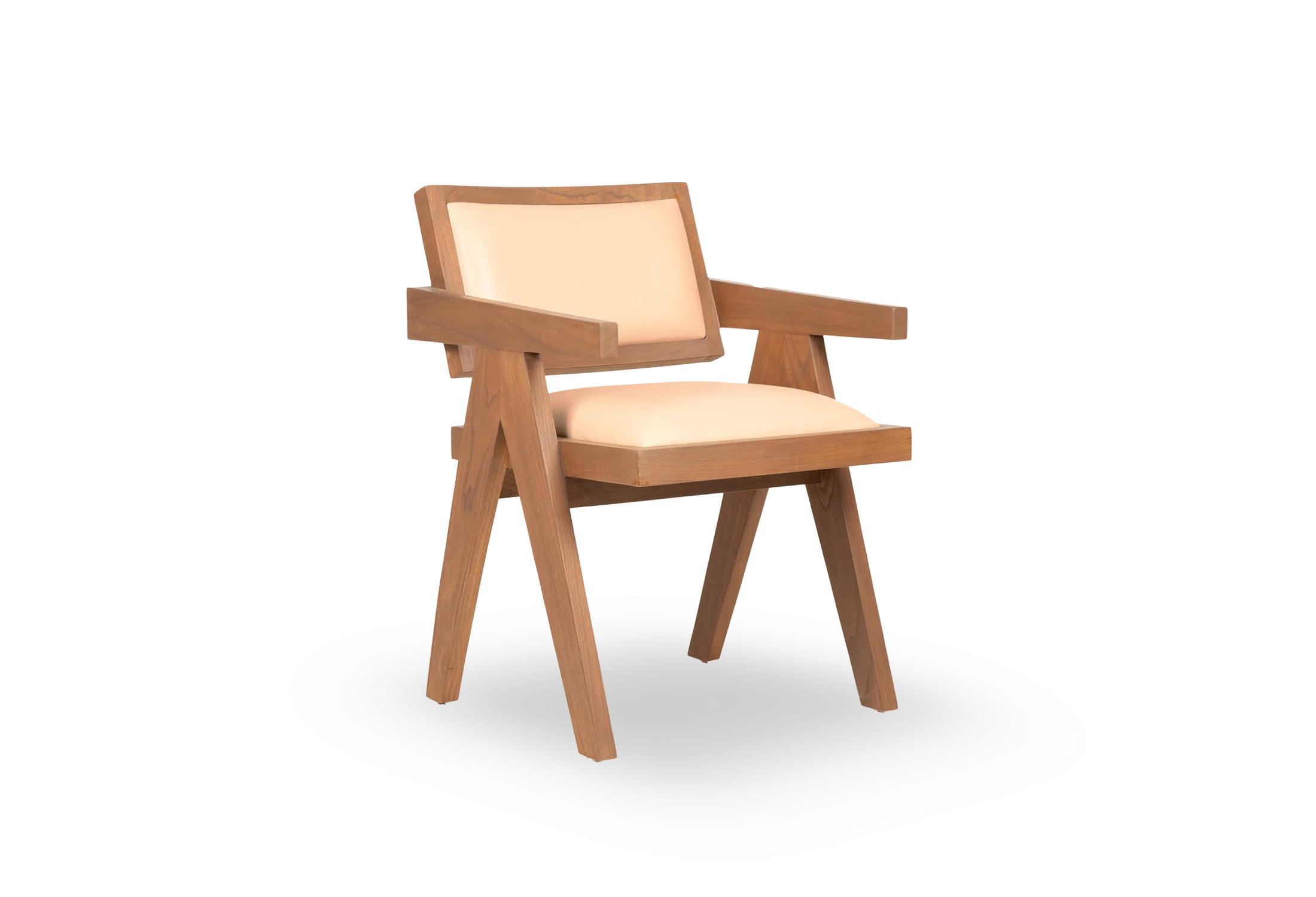1-Tabu-Design-CH140-Azores-Armchair-Teak-Ivory-Leather-1