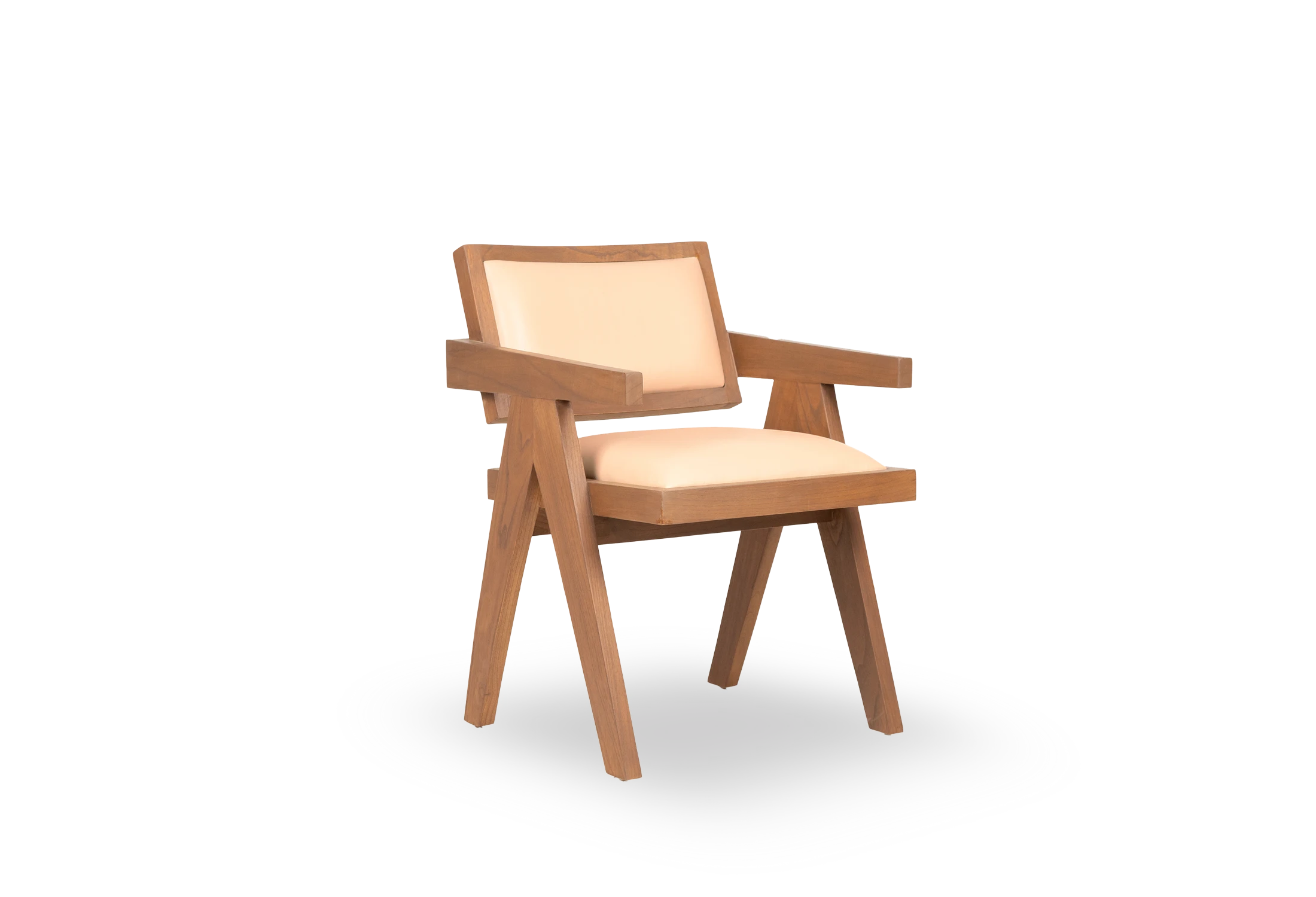 1-Tabu-Design-CH140-Azores-Armchair-Teak-Ivory-Leather-1