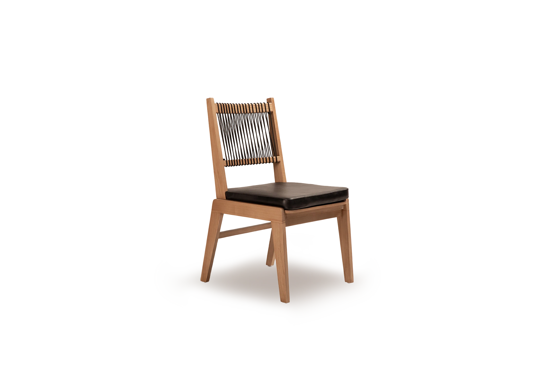 1-Tabu-Design-CH142-AK Chair-Teak-Black-leather-1