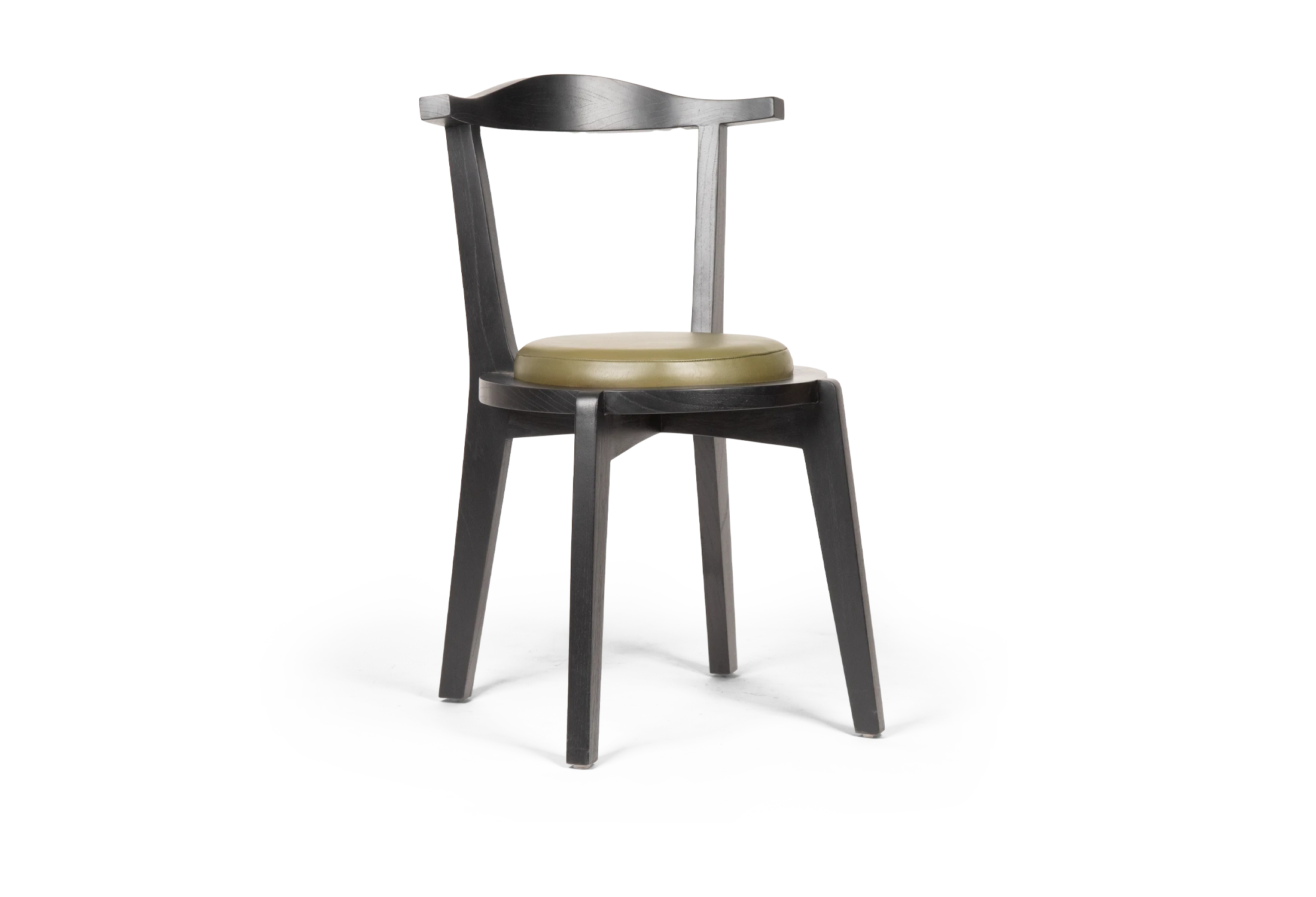 1-Tabu-Design-CH192-T-Chair-Black-Wood-Olive-Green-Leather-1