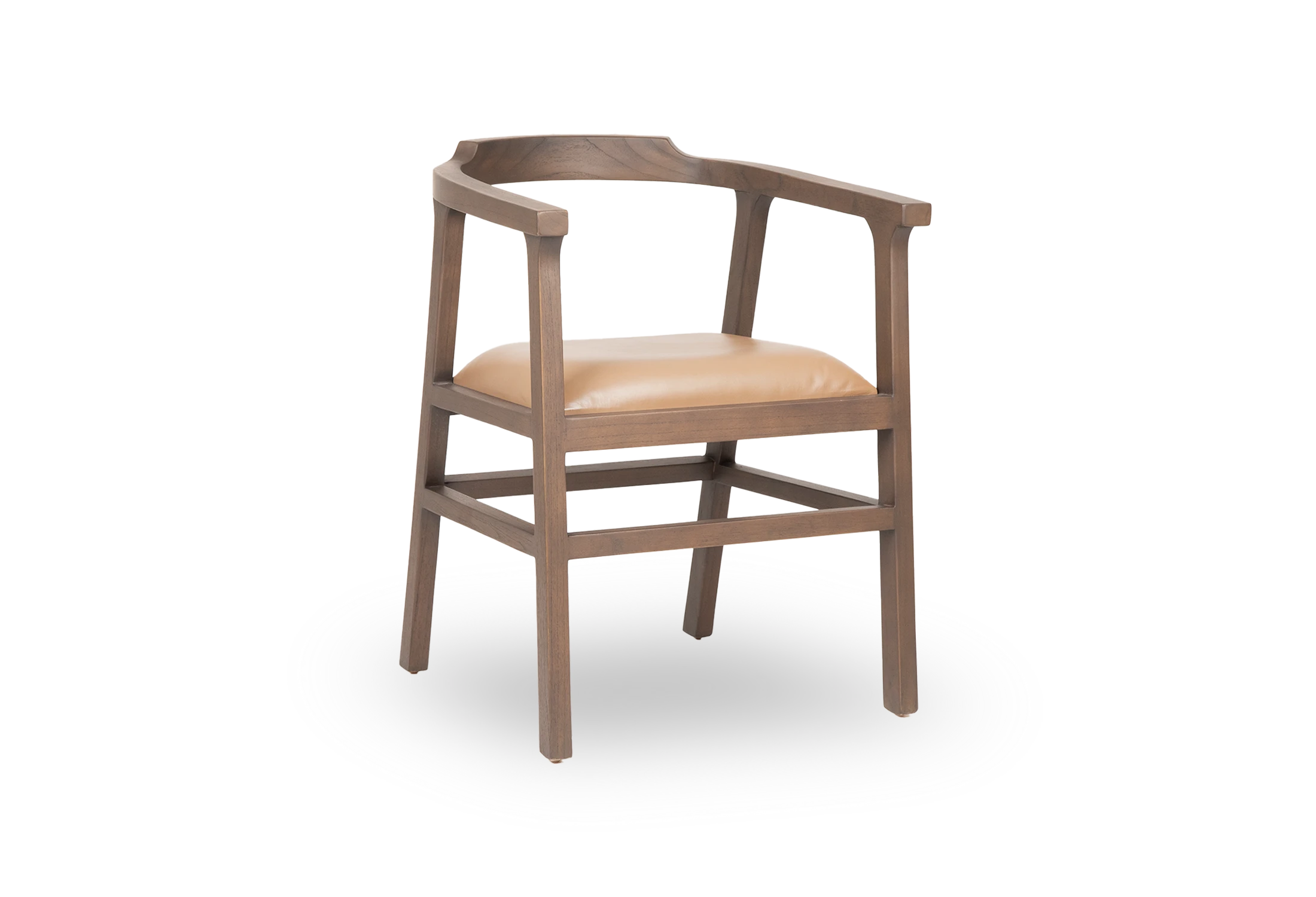 1-Tabu-Design-CH88-NAGA-Armchair-Grey-Wood-Beige-Leather-1