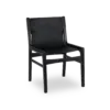 TOKYO Chair - Black Teak Black Leather
