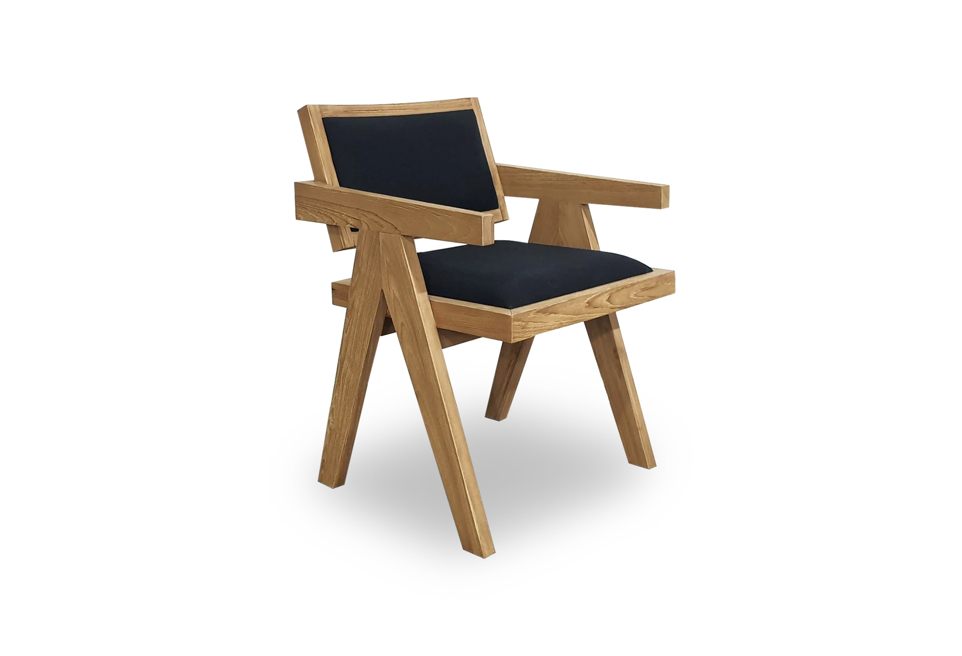 3-Tabu-Design-CH140-Azores-Armchair-Teak-Black-Fabric-1