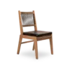 AK Chair - Teak Black Leather