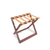 GUADI Luggage Rack - Teak Beige Leather