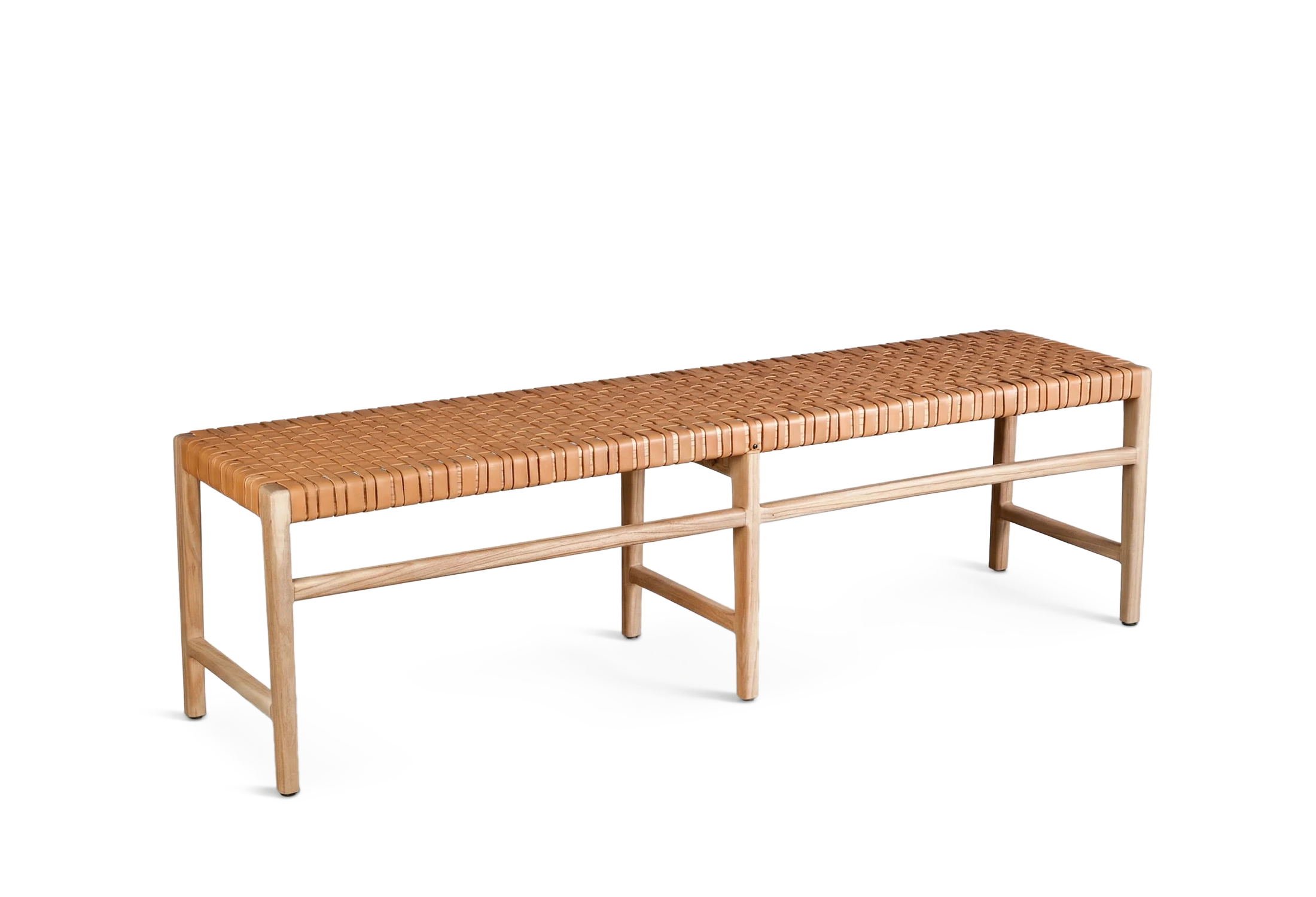 Tabu-Design-BEN8-SOHO-Bench-camel-woven-leather-large-163cm-1