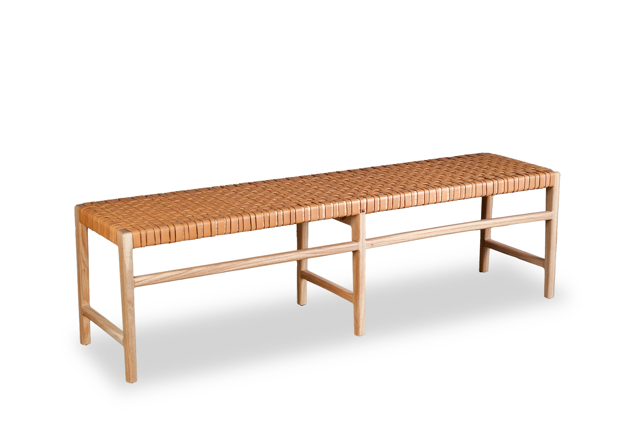 Tabu-Design-BEN8-SOHO-Bench-camel-woven-leather-large-163cm-1