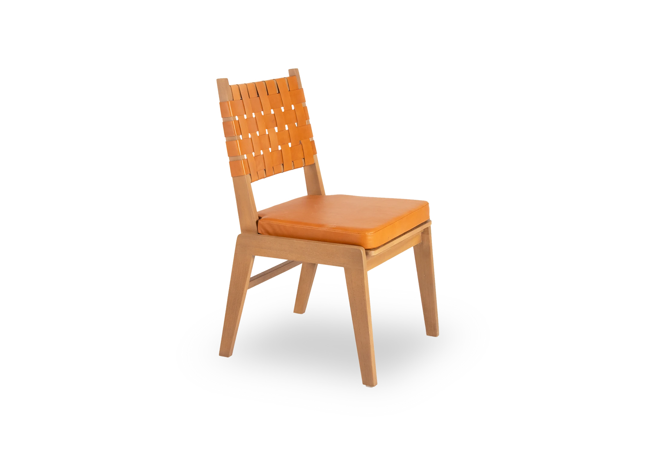 Tabu-Design-CH142-AK Chair-Teak-Brown-woven-leather-1