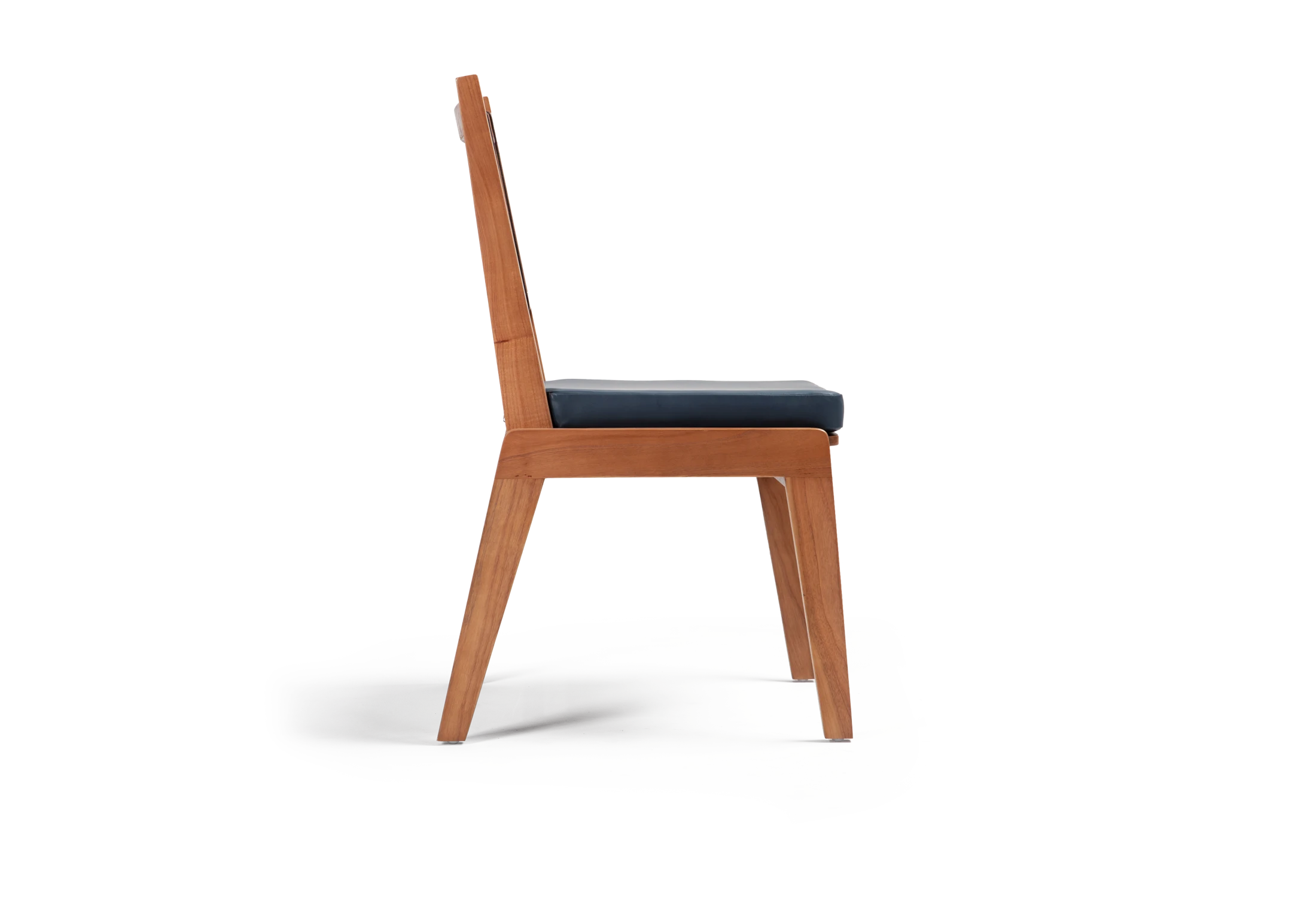 Tabu-Design-CH142-AK Chair-Teak-Petrol-Blue-leather-2