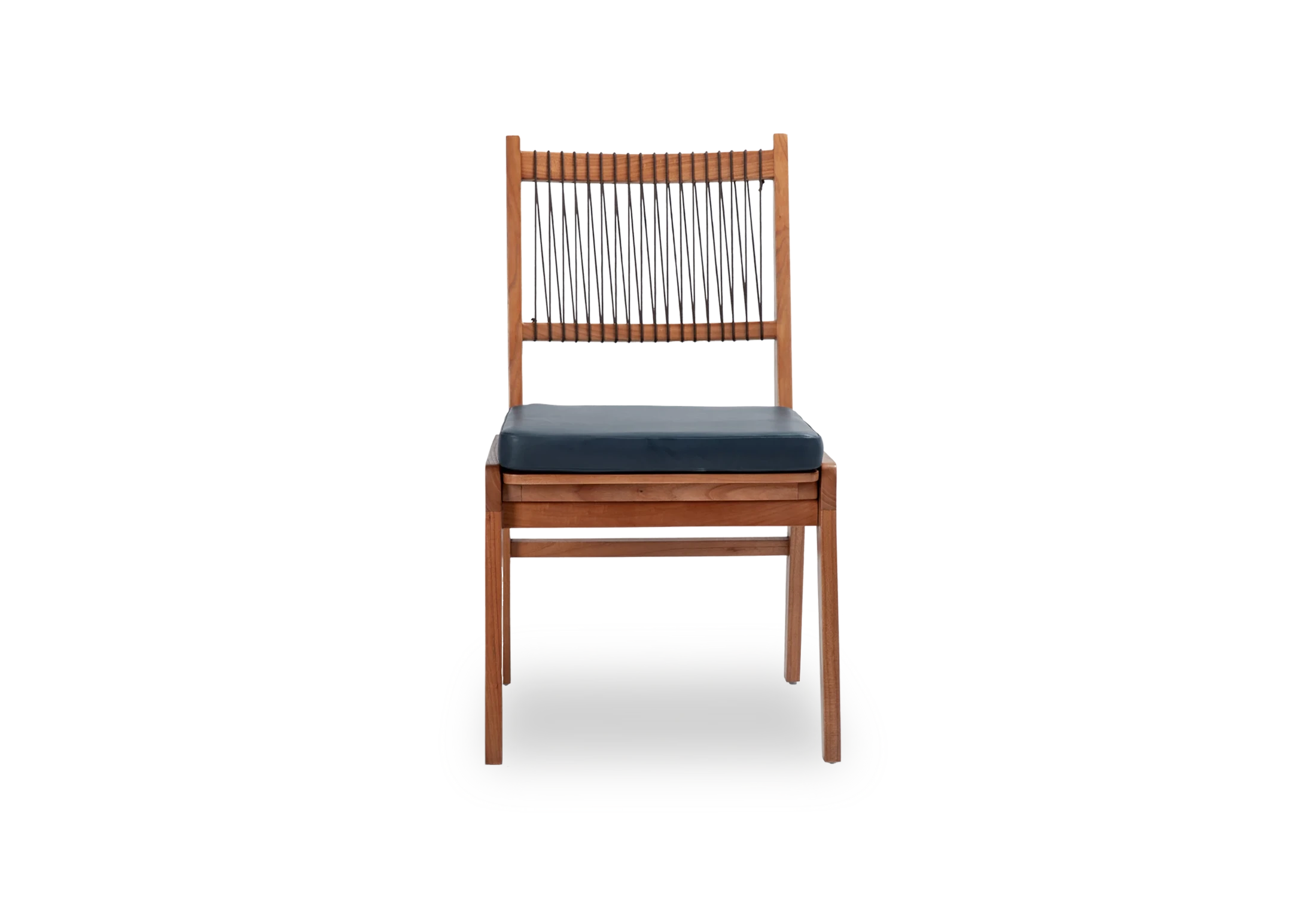 Tabu-Design-CH142-AK Chair-Teak-Petrol-Blue-leather-3