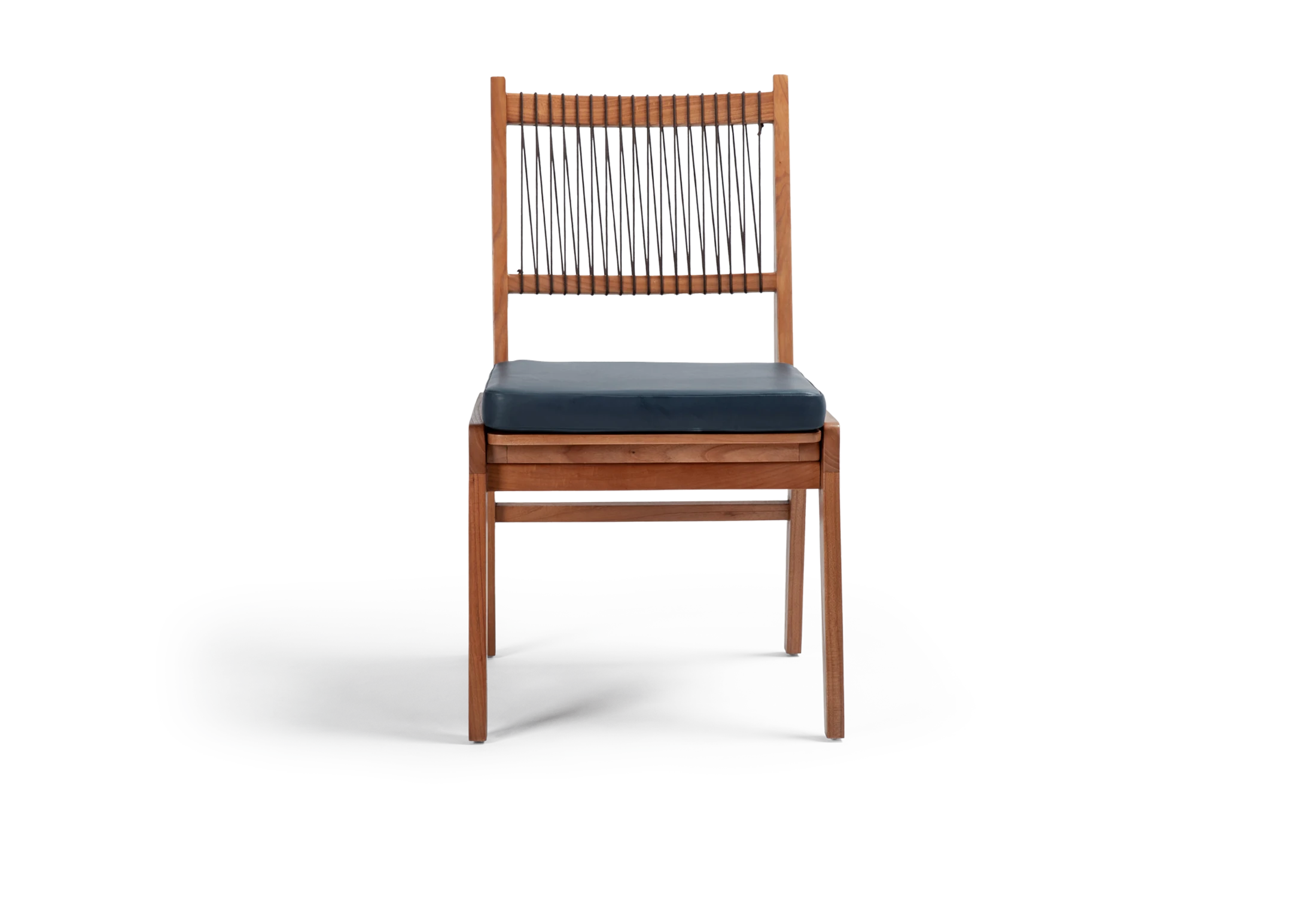 Tabu-Design-CH142-AK Chair-Teak-Petrol-Blue-leather-3