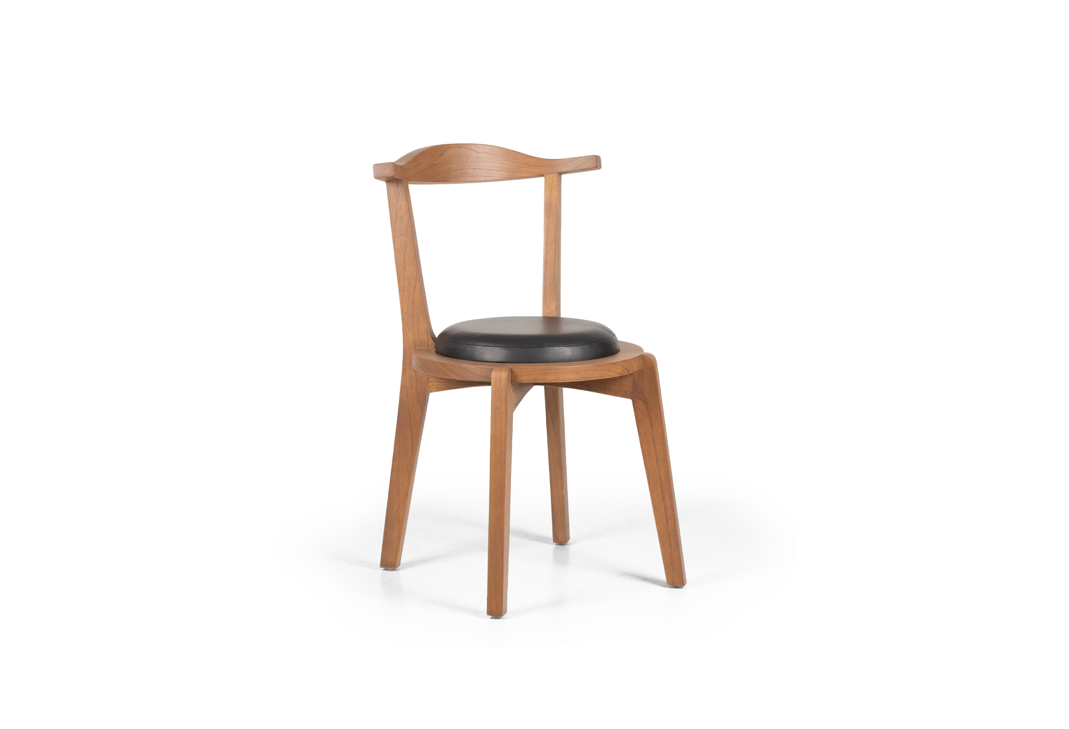 Tabu-Design-CH192-T-Chair-Wood-Black Leather-1