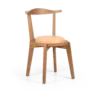 T CHAIR - Wood & Cream