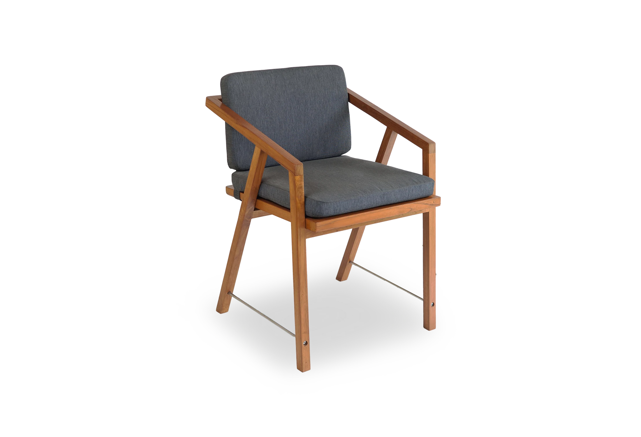 Tabu-Design-CH20-TS-Armchair-Teak-Blue-Fabric-1