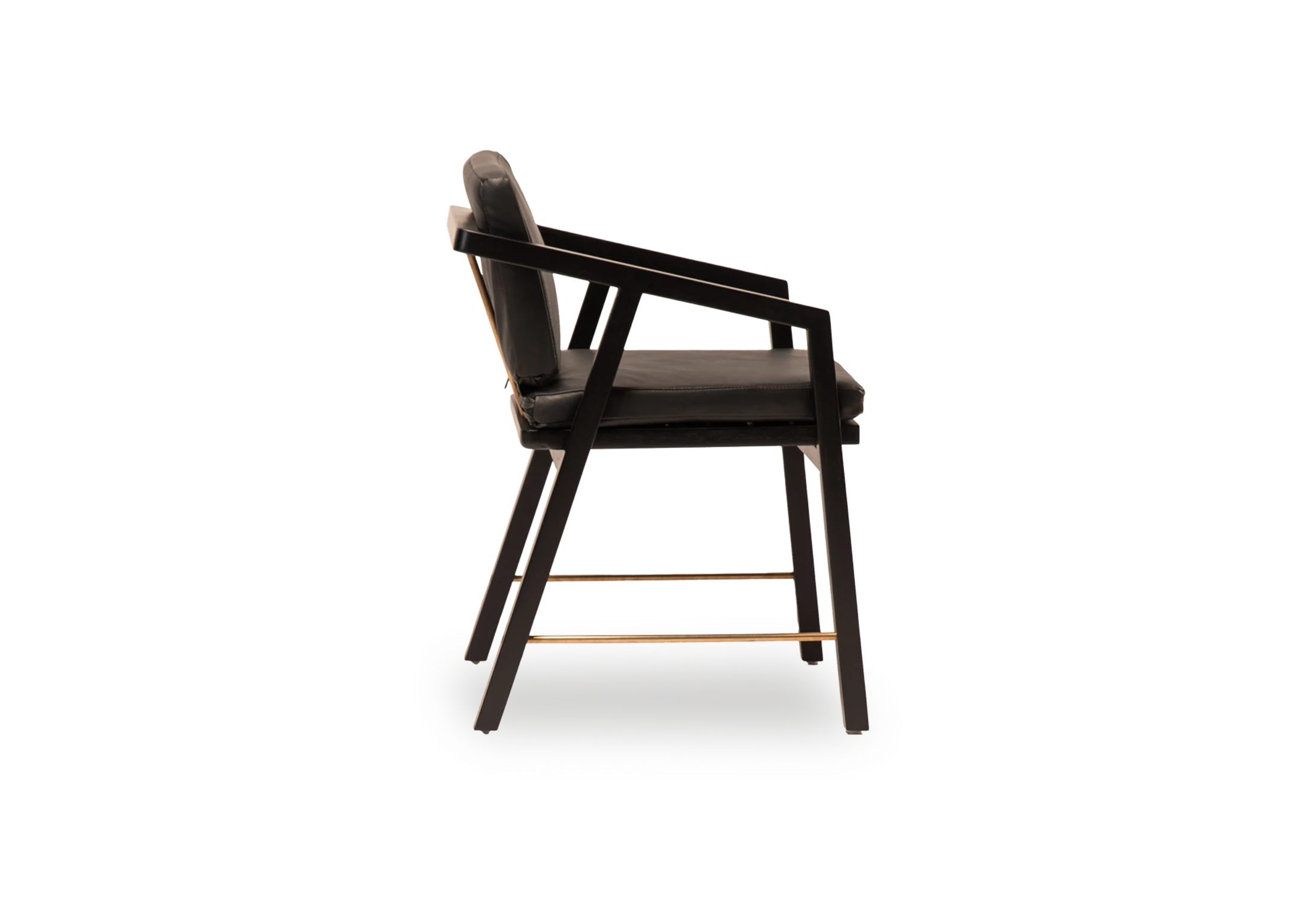 Tabu-Design-CH20L-TS-Armchair-Teak-Black-Leather-Side