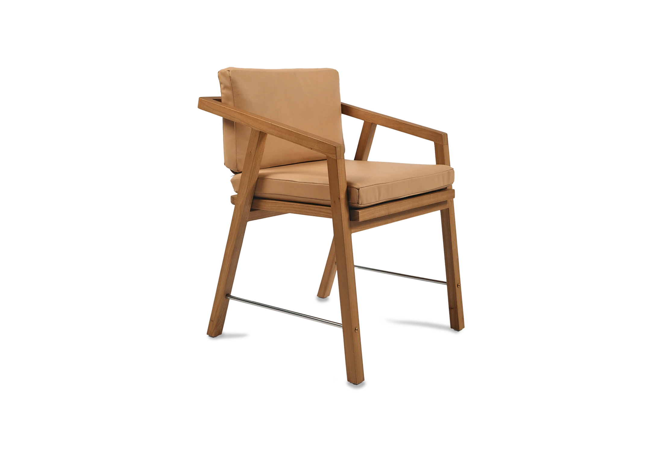 Tabu-Design-CH20L-TS-Armchair-Teak-Brown-Leather-1