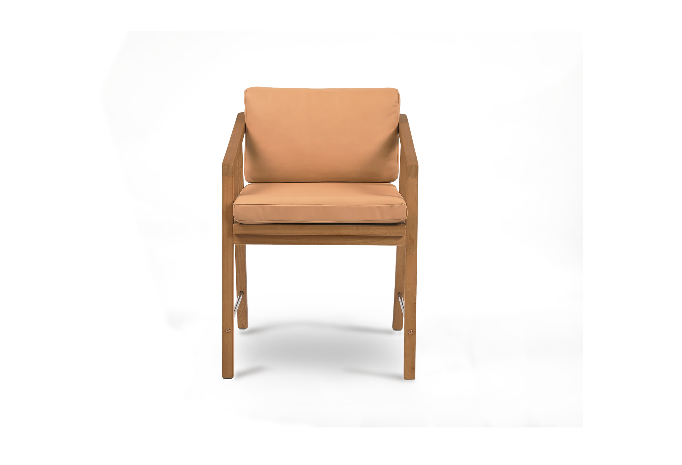 Tabu-Design-CH20L-TS-Armchair-Teak-Brown-Leather-Front