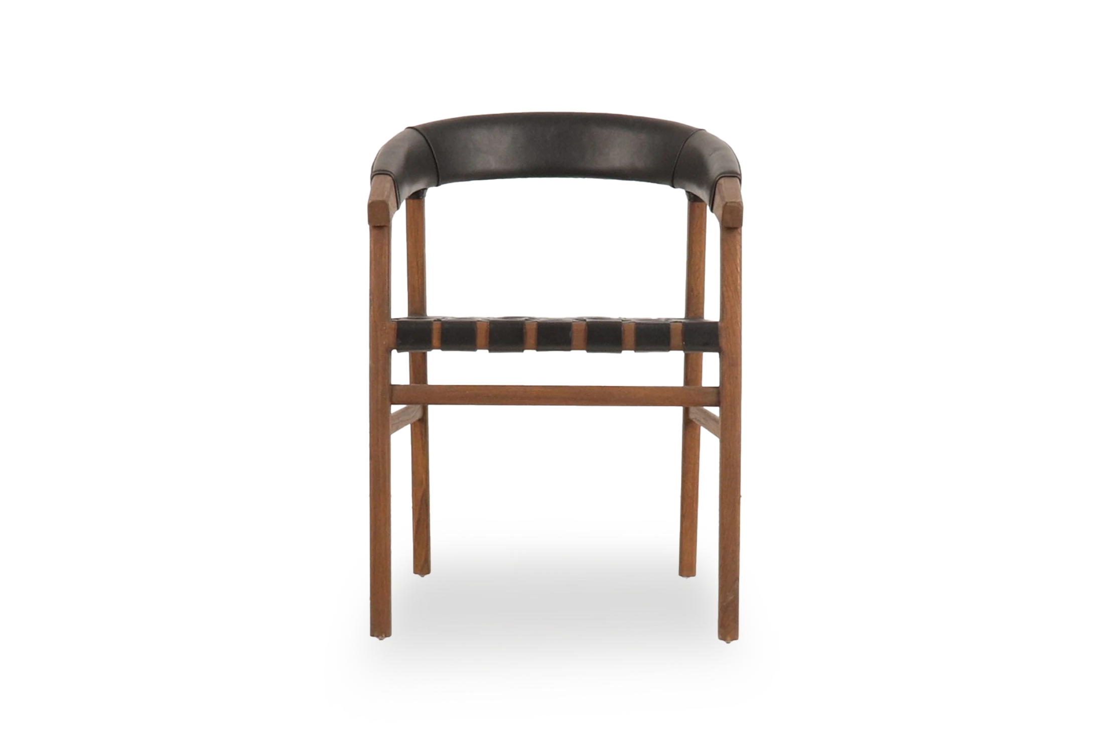 Tabu-Design-CH47L-OSCAR-Chair-Dark-Wood-Black-Woven-Leather-backrest-4