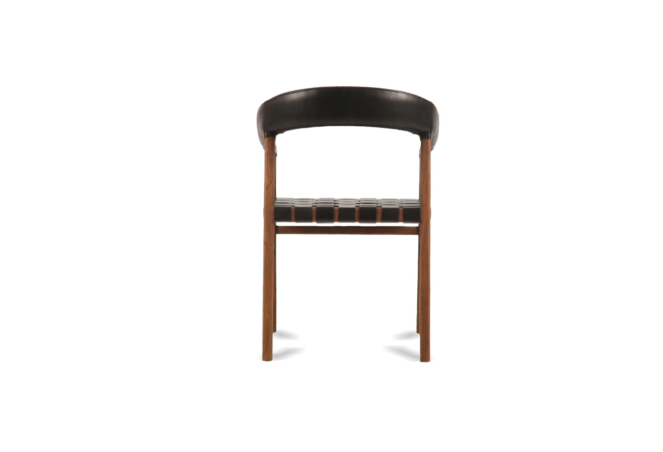 Tabu-Design-CH47L-OSCAR-Chair-Dark-Wood-Black-Woven-Leather-backrest-Back