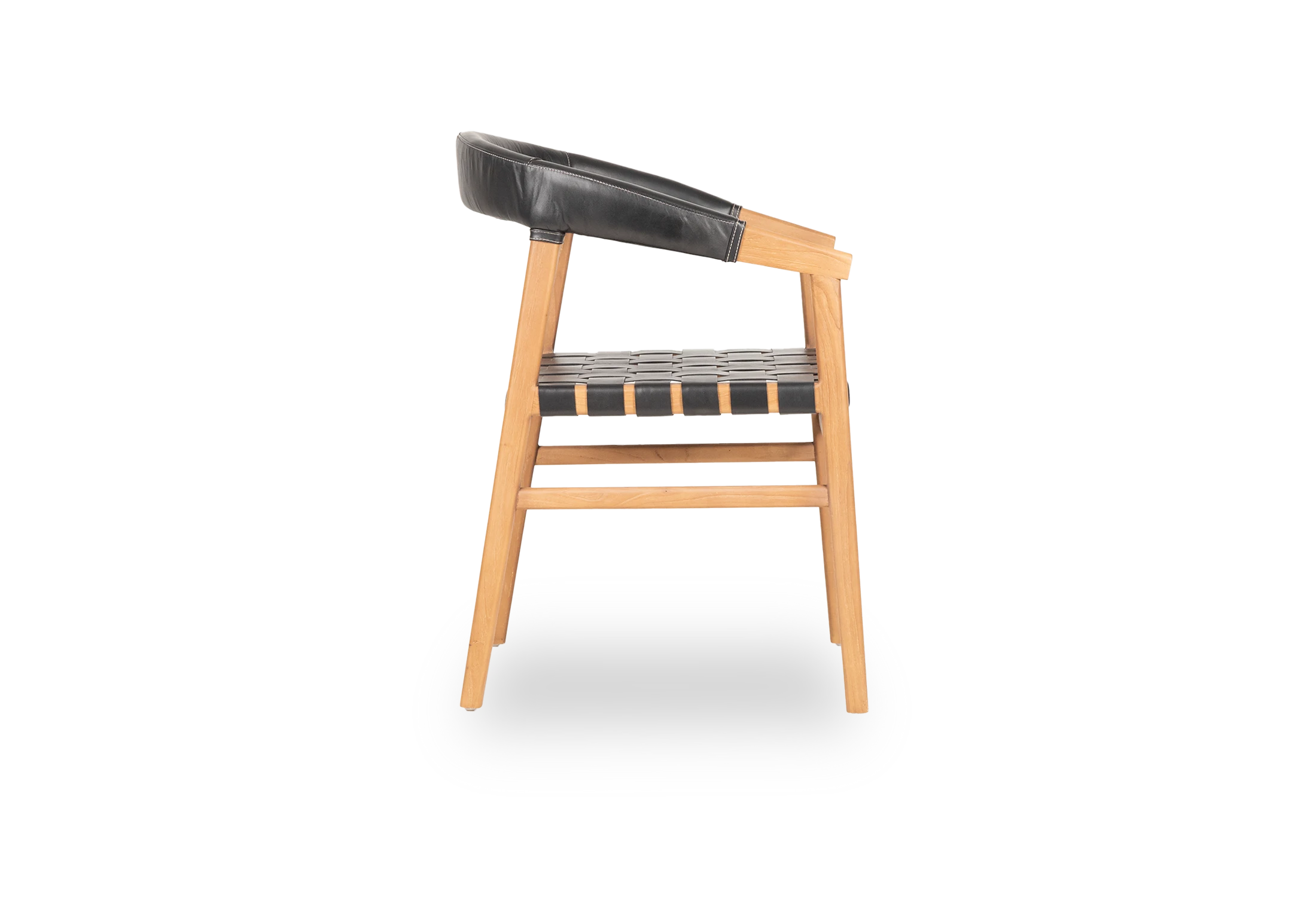 Tabu-Design-CH47L-OSCAR-Chair-Wood-Black-Woven-Leather-backrest-Side