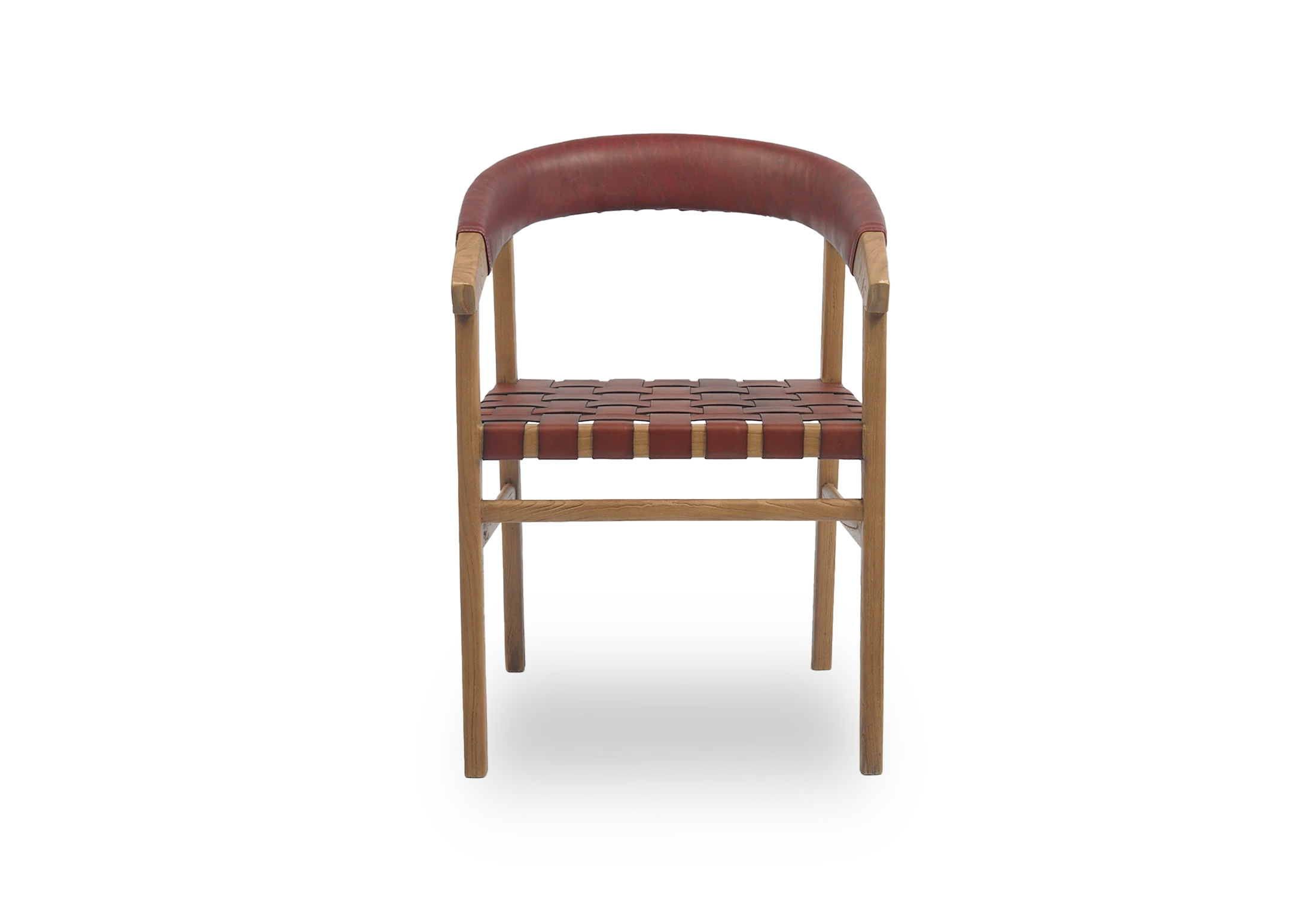 Tabu-Design-CH47L-OSCAR-Chair-Wood-Charlotte-Woven-Leather-backrest-Front