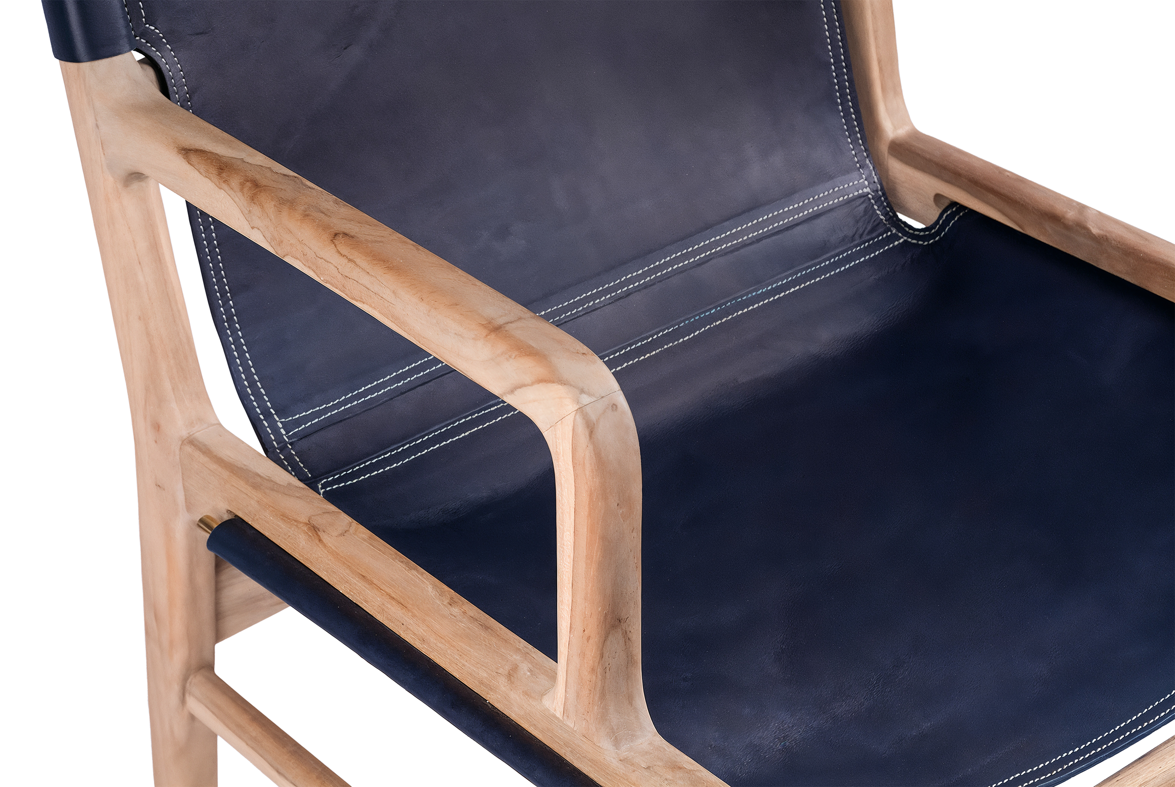 Tabu-Design-CH85-TOKYO-Armchair-Teak-Petrol-Blue-Leather-3