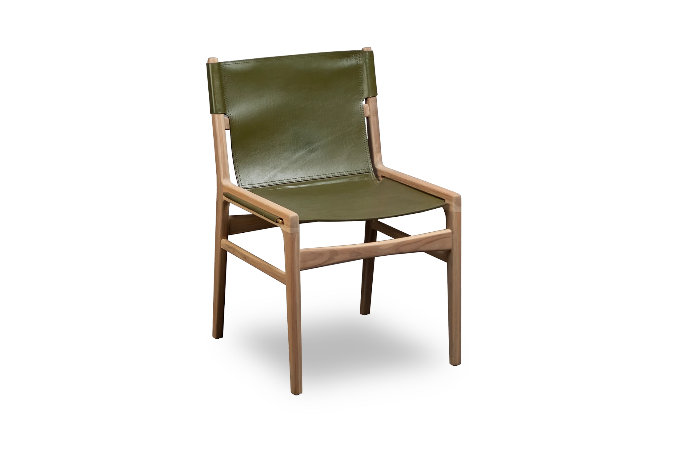 Tabu-Design-CH85-TOKYO-Chair-Teak-Olive-Green-Leather-1
