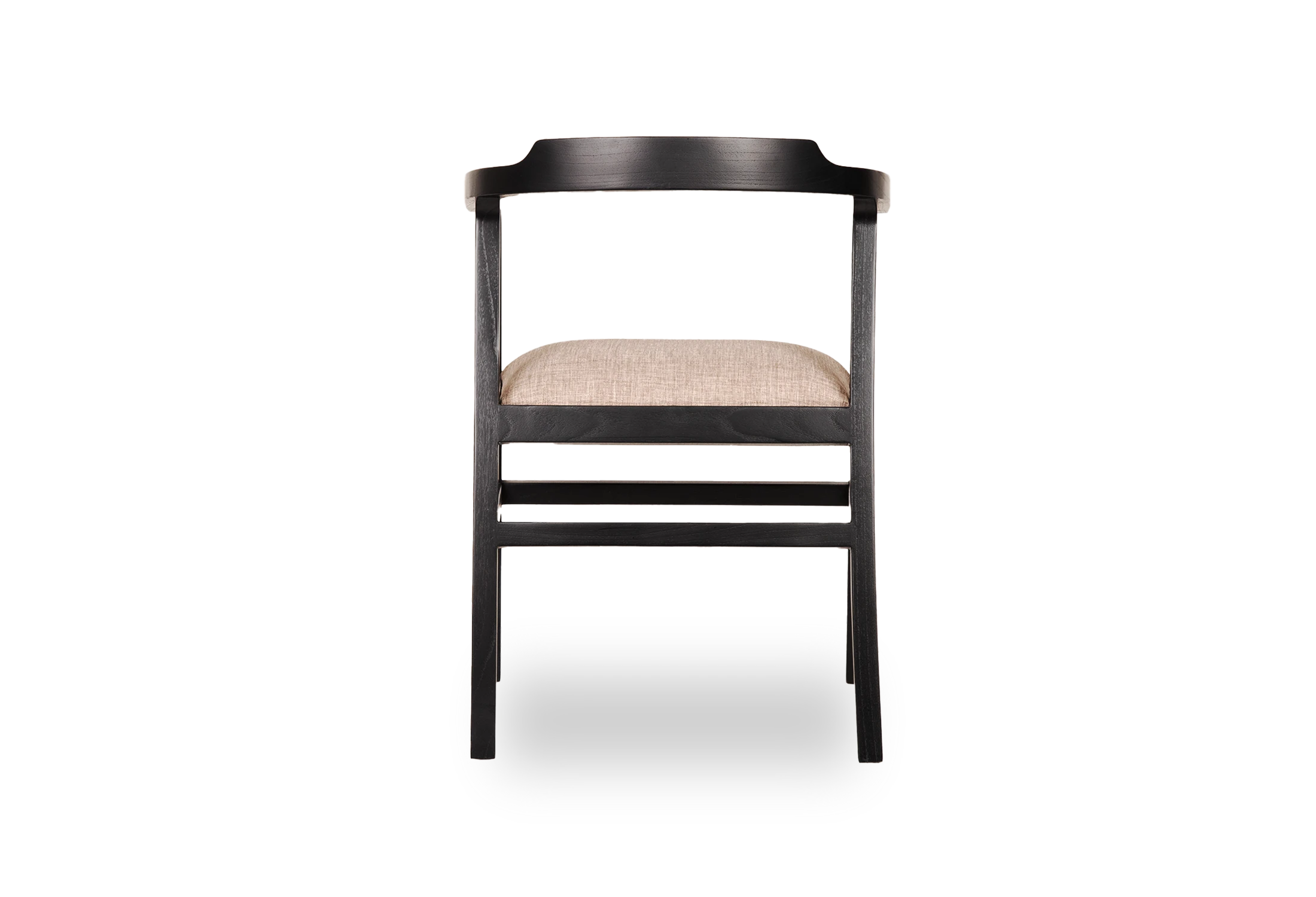 Tabu-Design-CH88-NAGA-Armchair-Black-Wood-Beige-Fabric-3