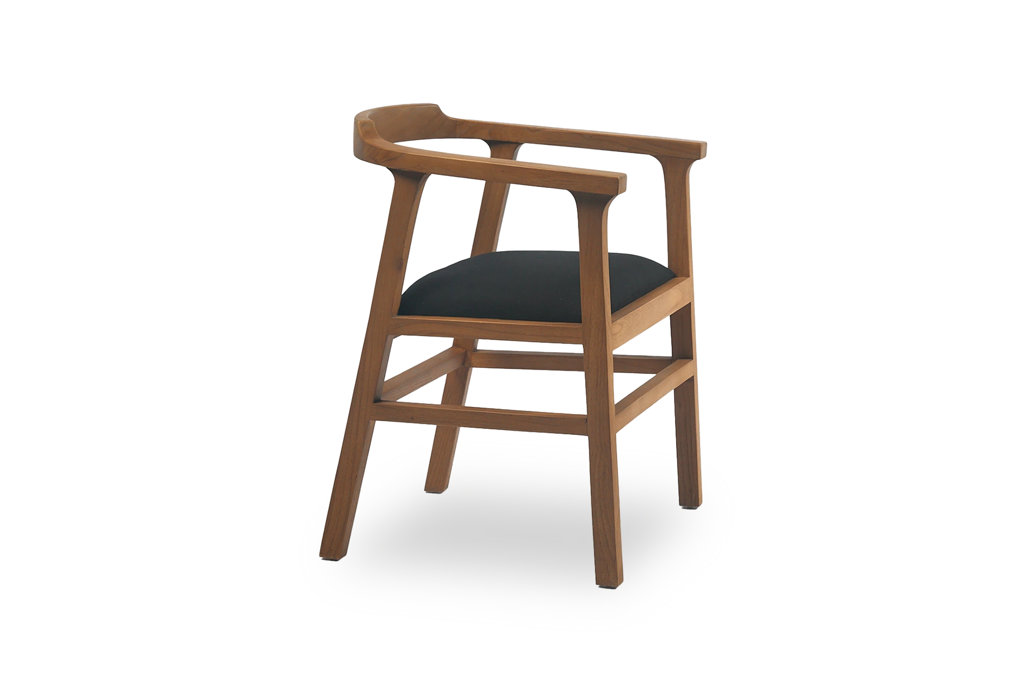 Tabu-Design-CH88-NAGA-Armchair-Dark-Wood-Black-Fabric-1