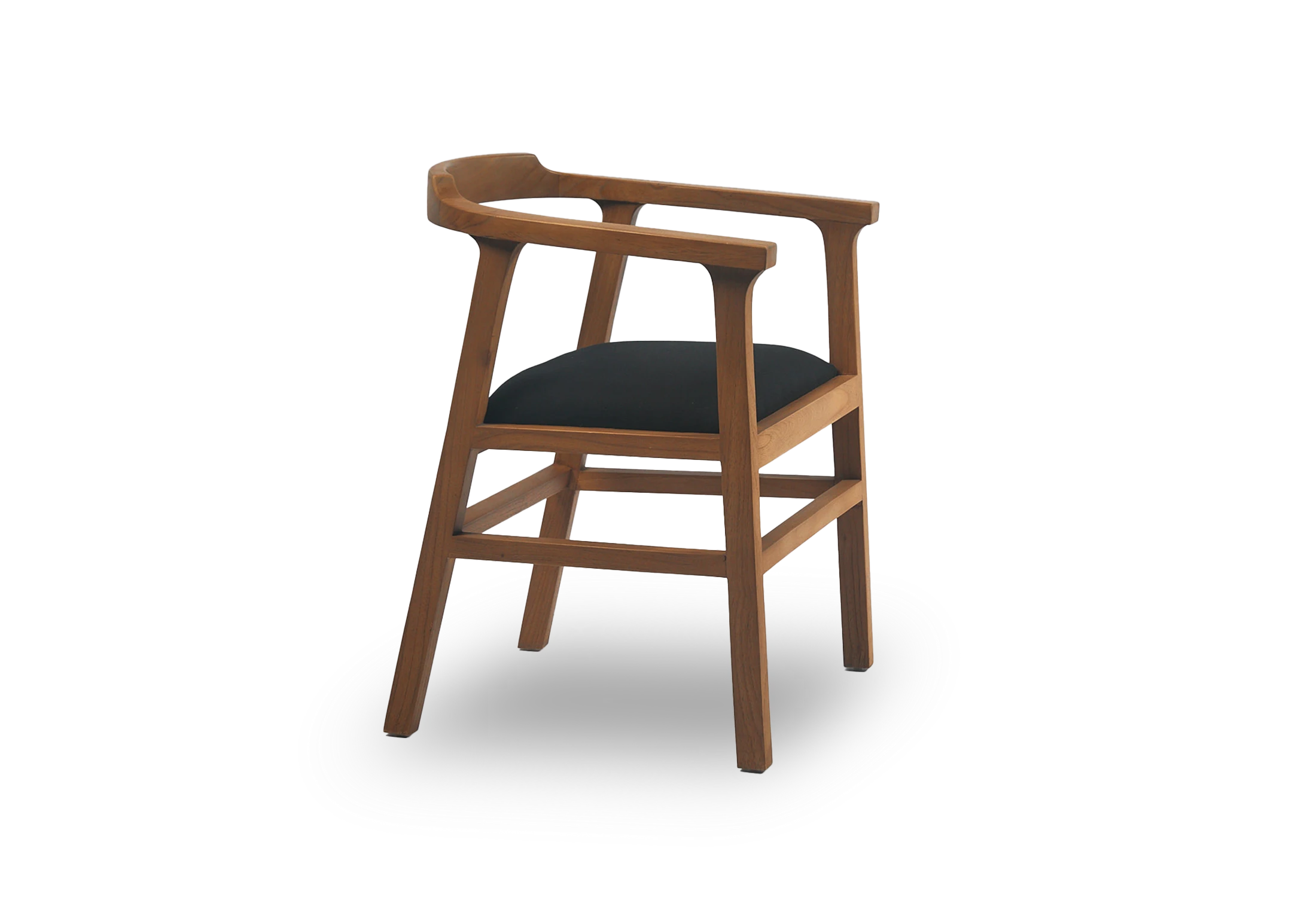 Tabu-Design-CH88-NAGA-Armchair-Dark-Wood-Black-Fabric-1