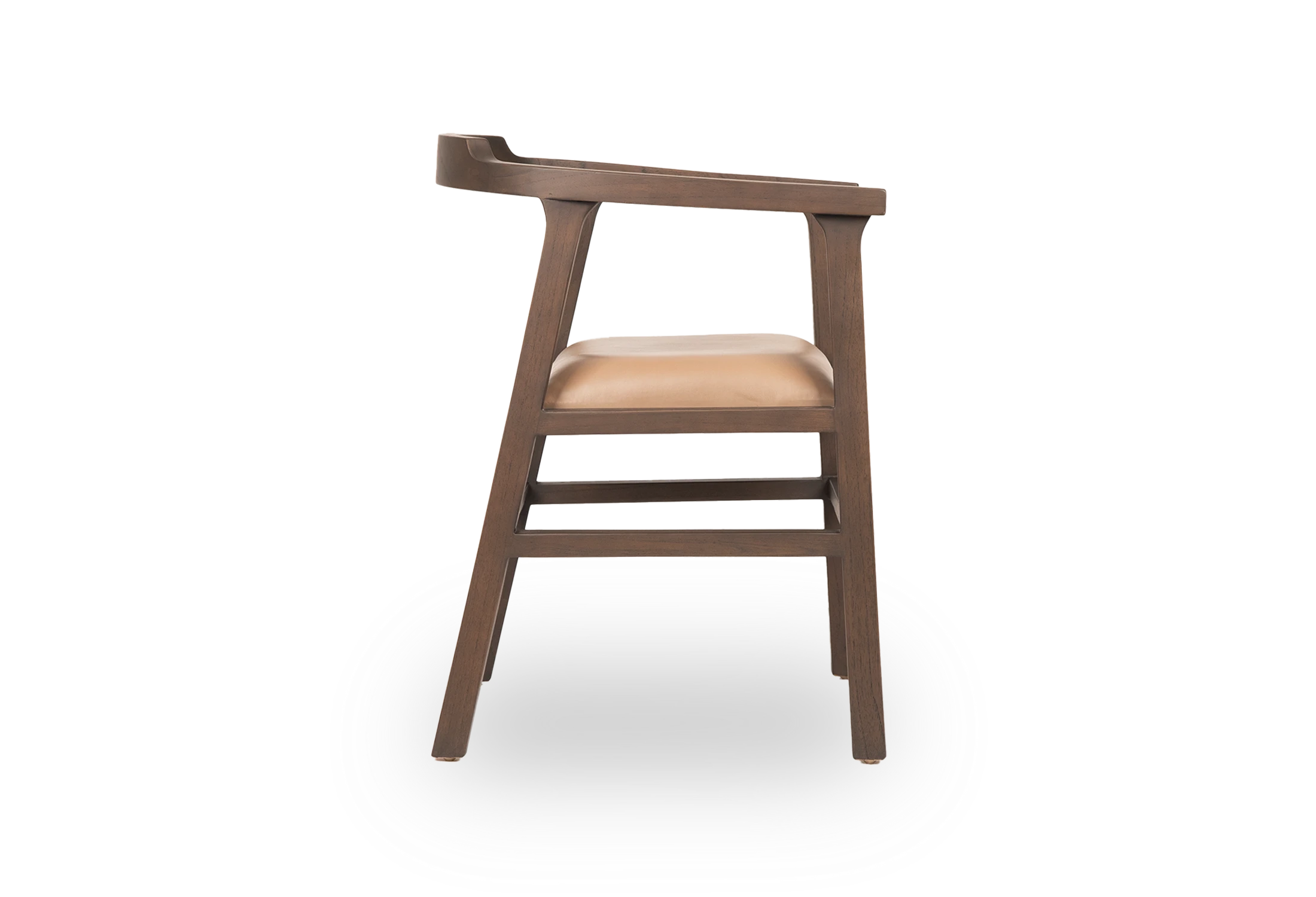 Tabu-Design-CH88-NAGA-Armchair-Grey-Wood-Beige-Leather-2