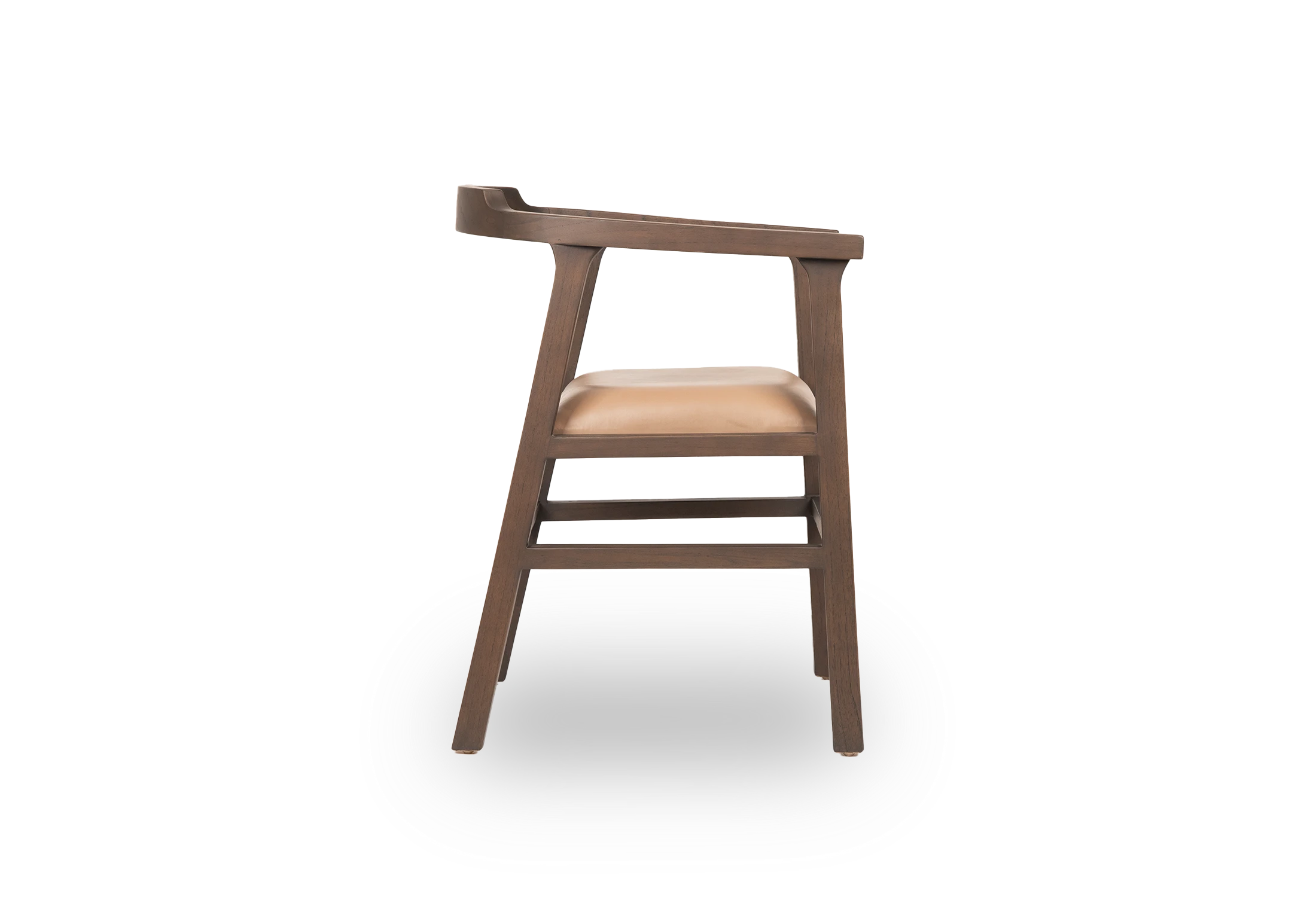 Tabu-Design-CH88-NAGA-Armchair-Grey-Wood-Beige-Leather-2