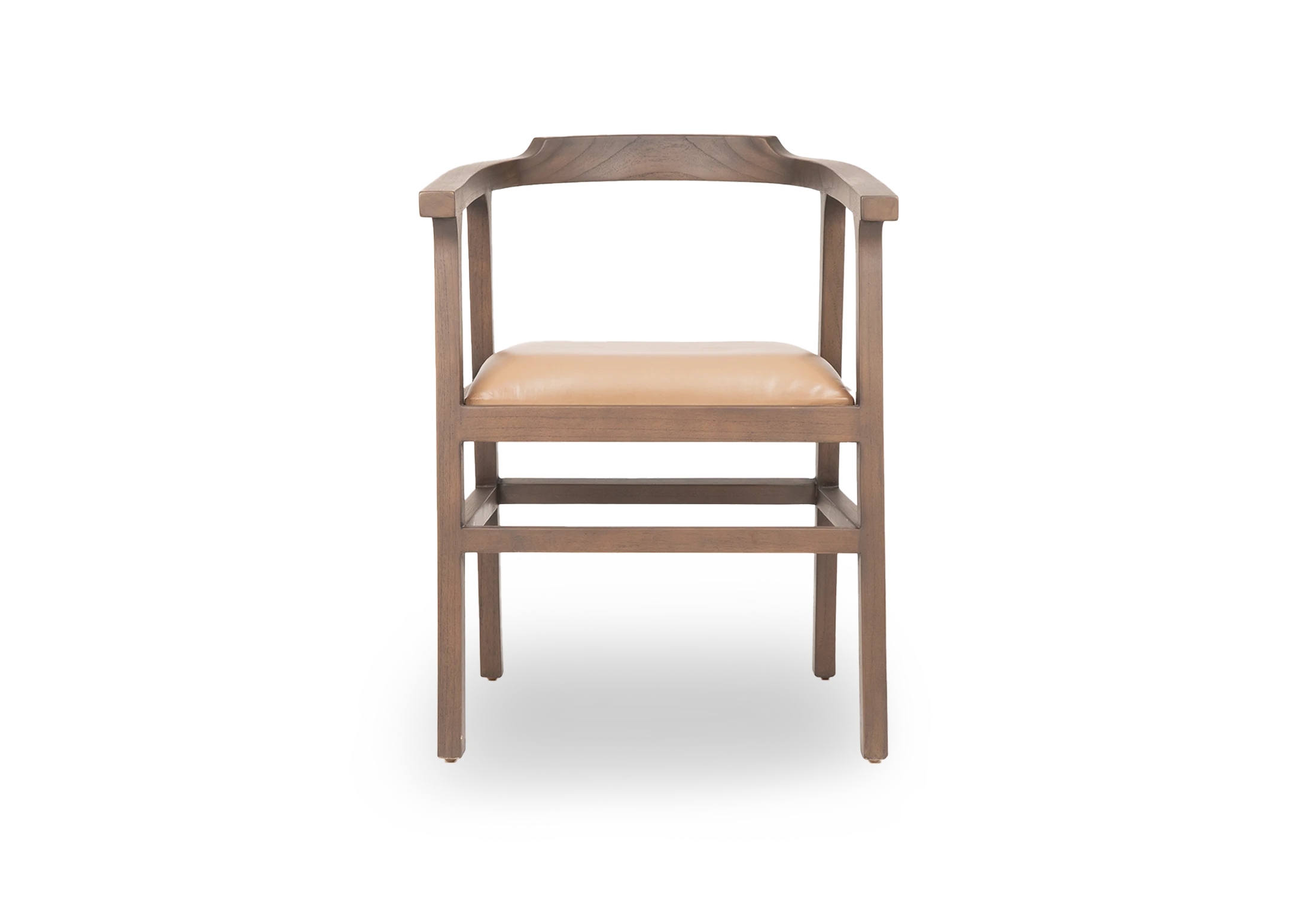 Tabu-Design-CH88-NAGA-Armchair-Grey-Wood-Beige-Leather-4