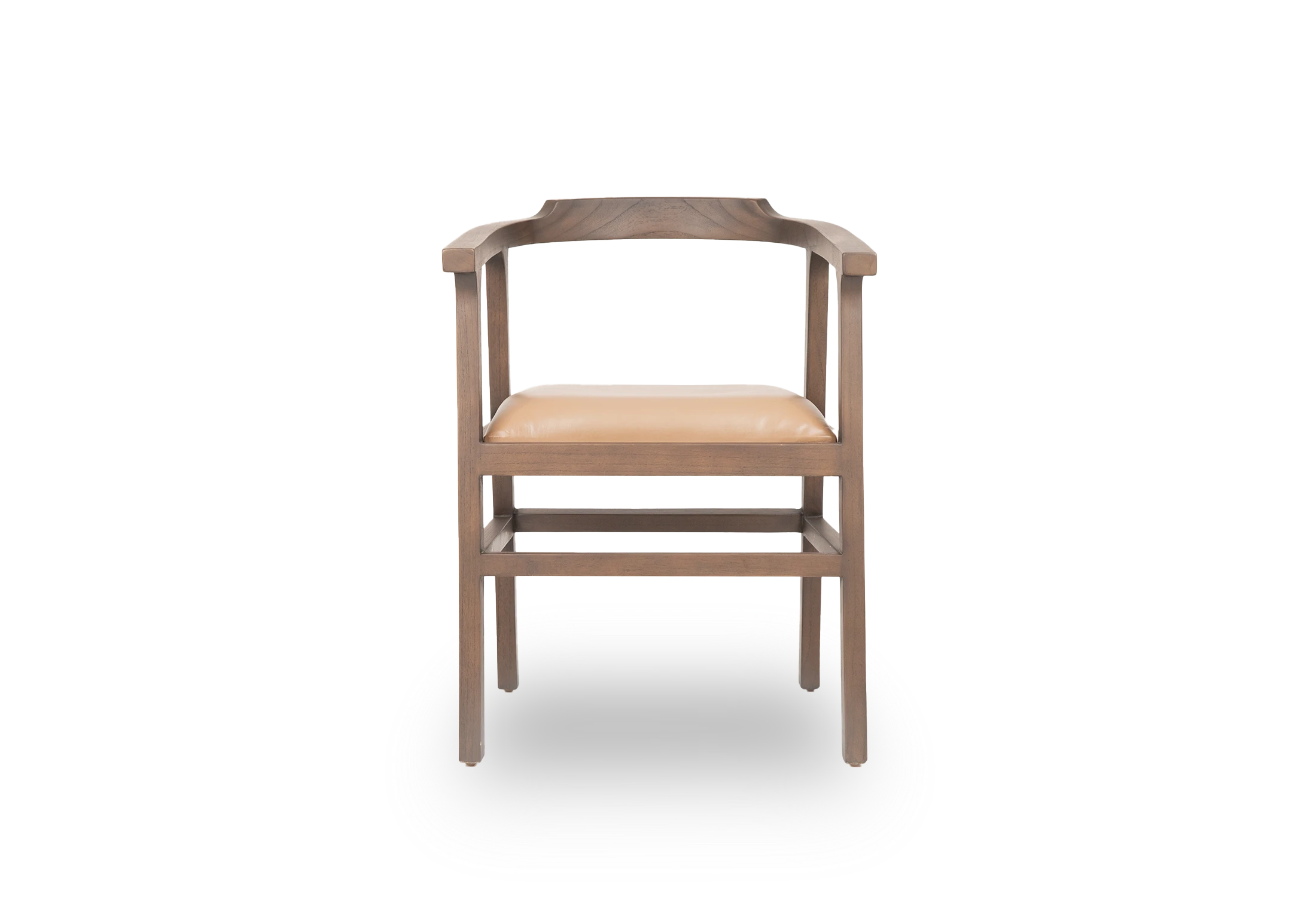 Tabu-Design-CH88-NAGA-Armchair-Grey-Wood-Beige-Leather-4