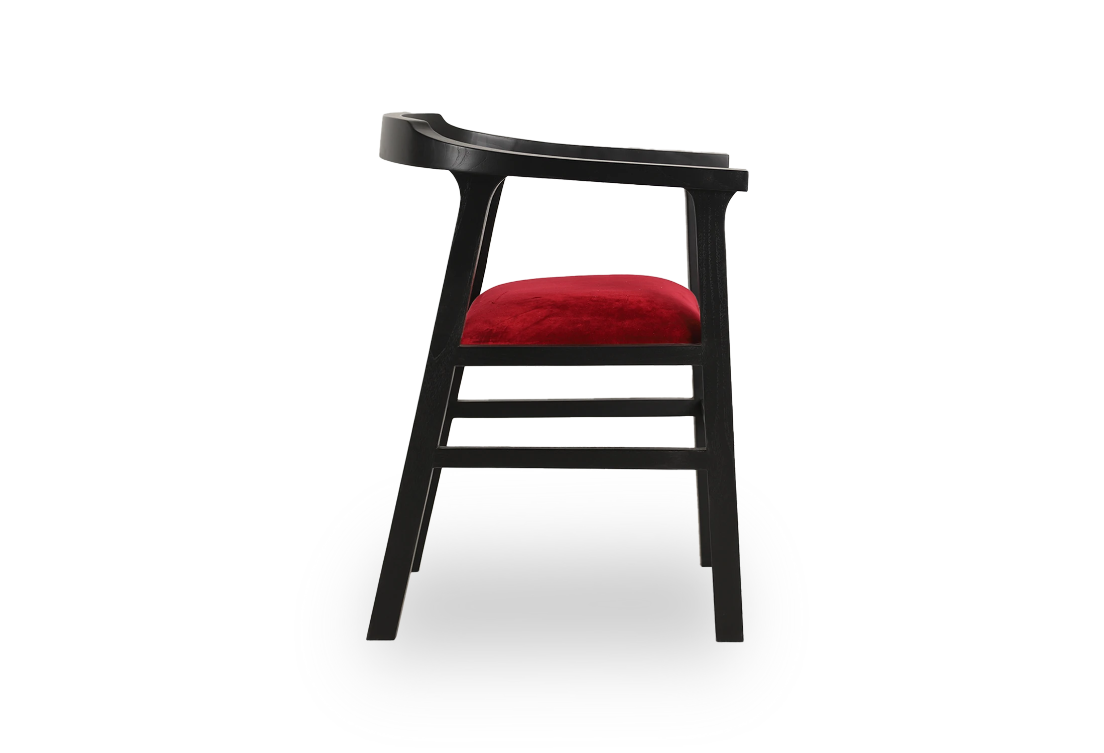 Tabu-Design-CH88-NAGA-Armchair-Wood-Red-Fabric-2