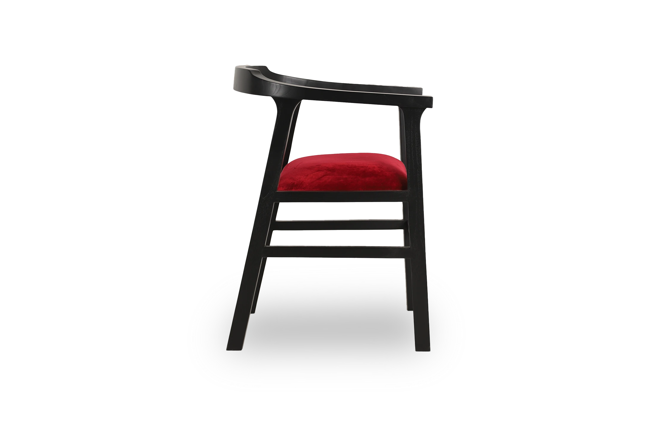 Tabu-Design-CH88-NAGA-Armchair-Wood-Red-Fabric-2