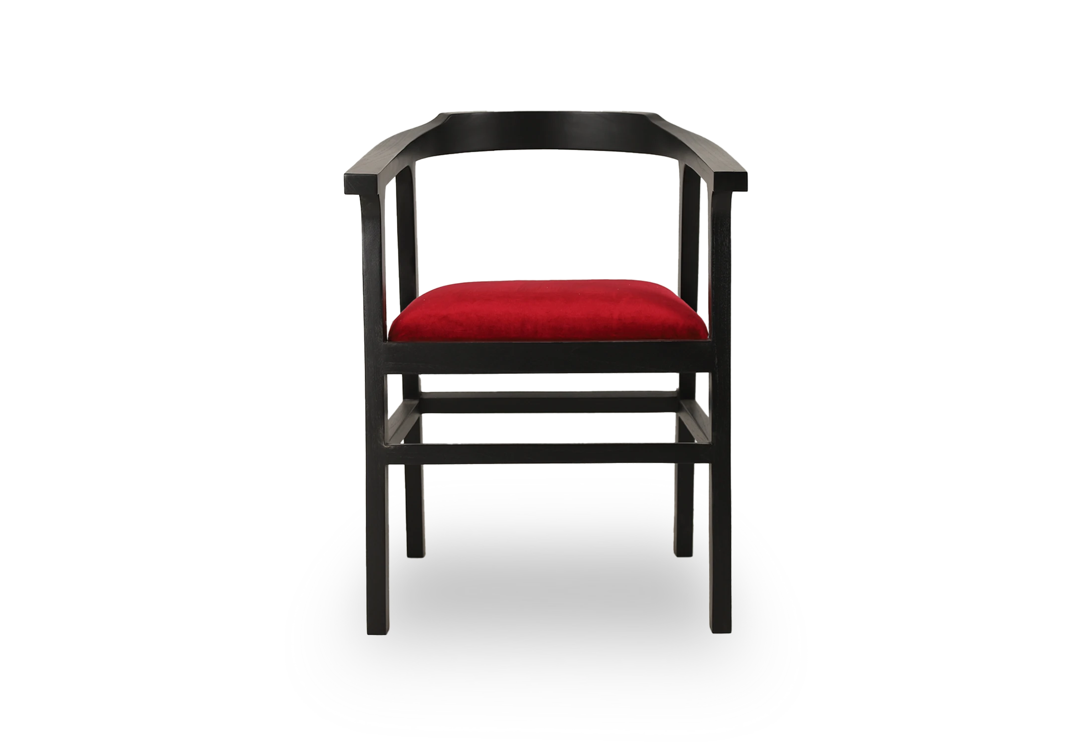 Tabu-Design-CH88-NAGA-Armchair-Wood-Red-Fabric-4