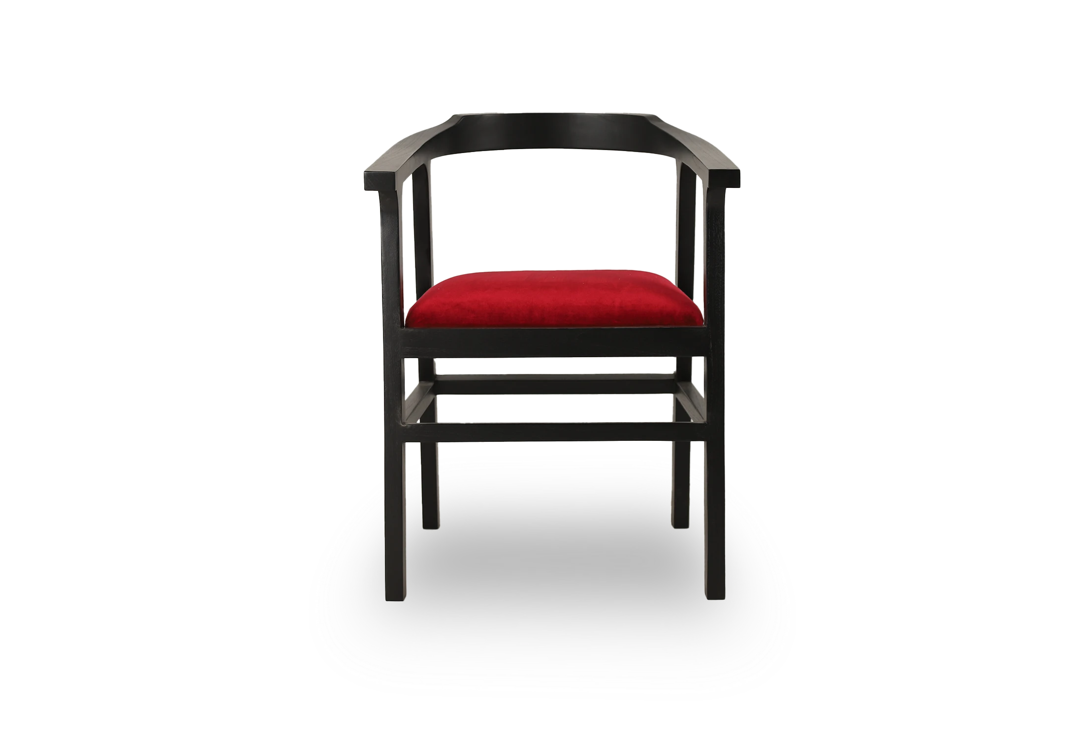 Tabu-Design-CH88-NAGA-Armchair-Wood-Red-Fabric-4