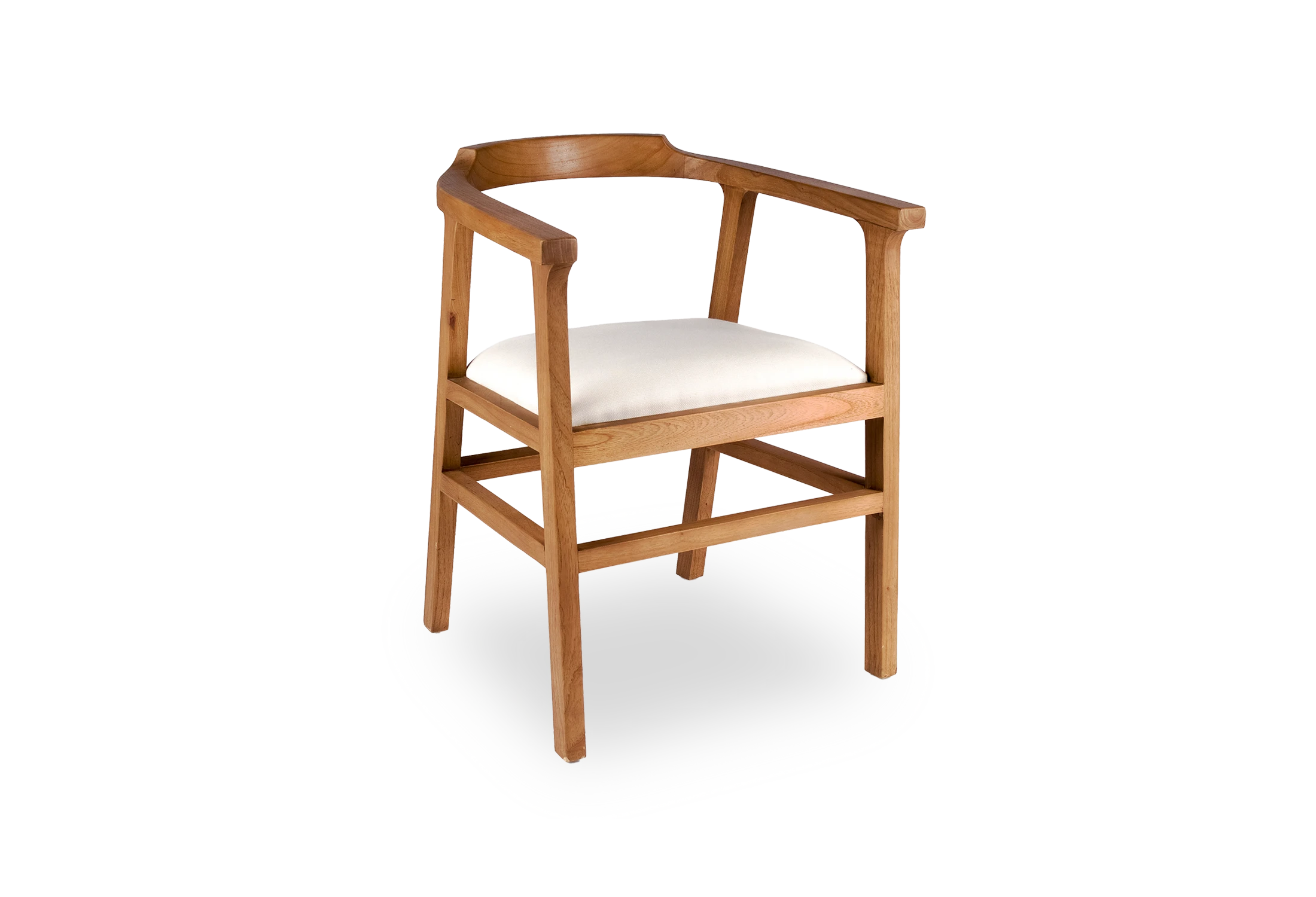 Tabu-Design-CH88-NAGA-Armchair-Wood-White-Fabric-1