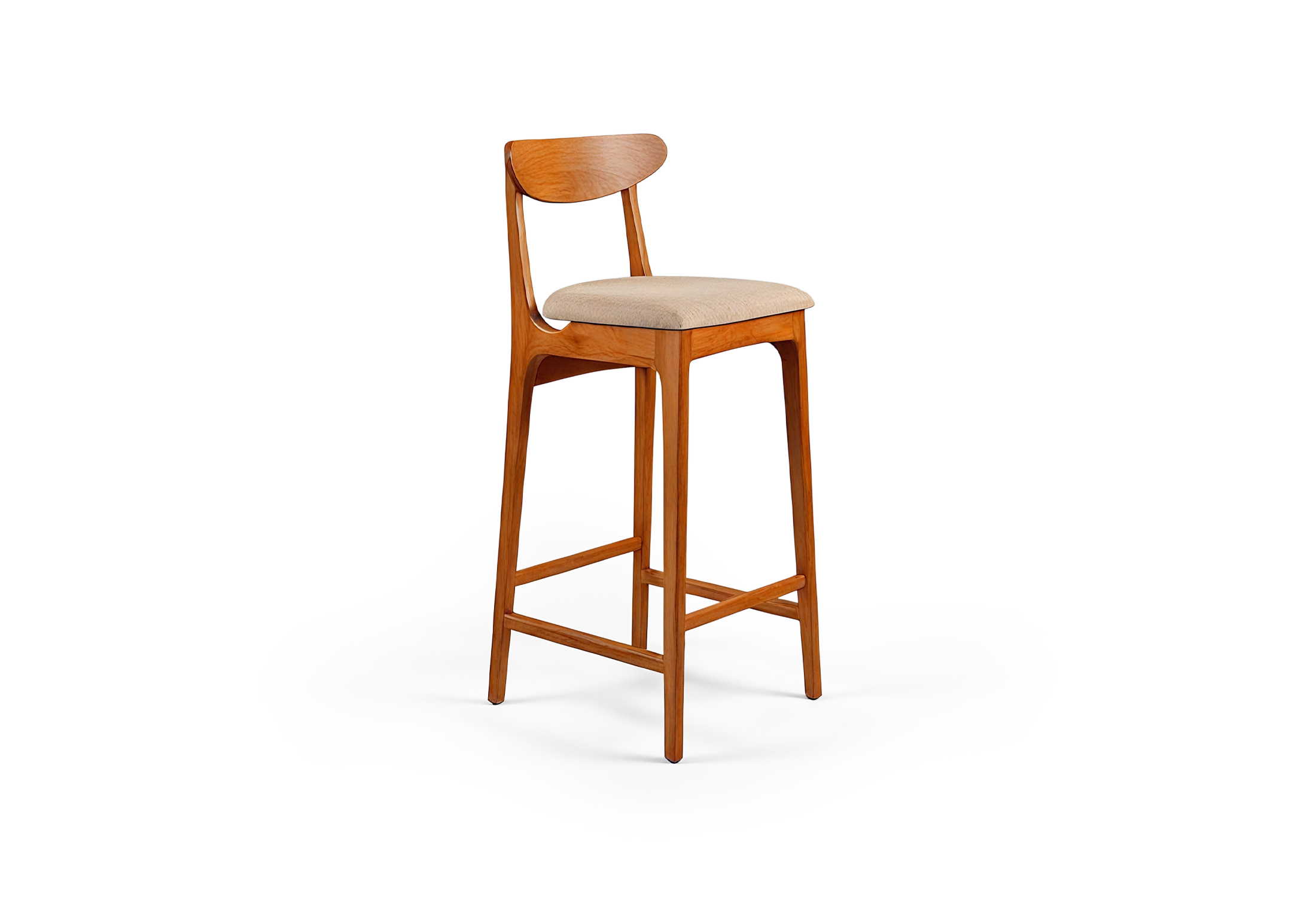 Tabu-Design-ST27-Aru-Stool-Dark-Wood-Beige-Fabric-1