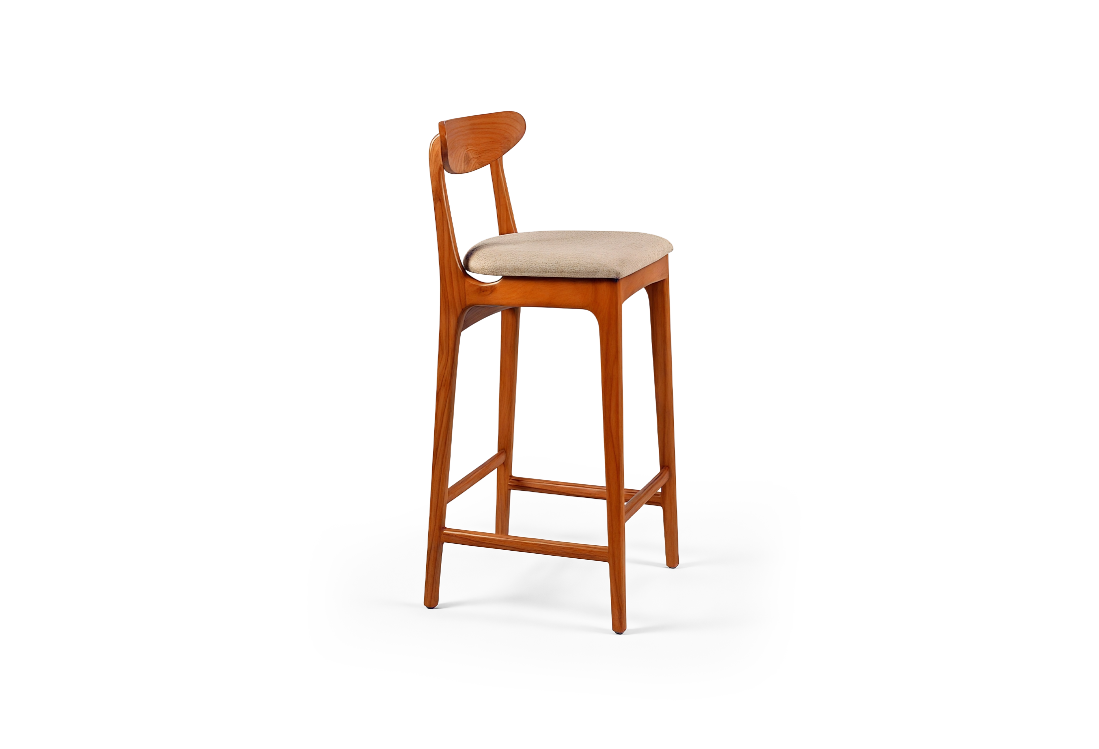 Tabu-Design-ST27-Aru-Stool-Dark-Wood-Beige-Fabric-2