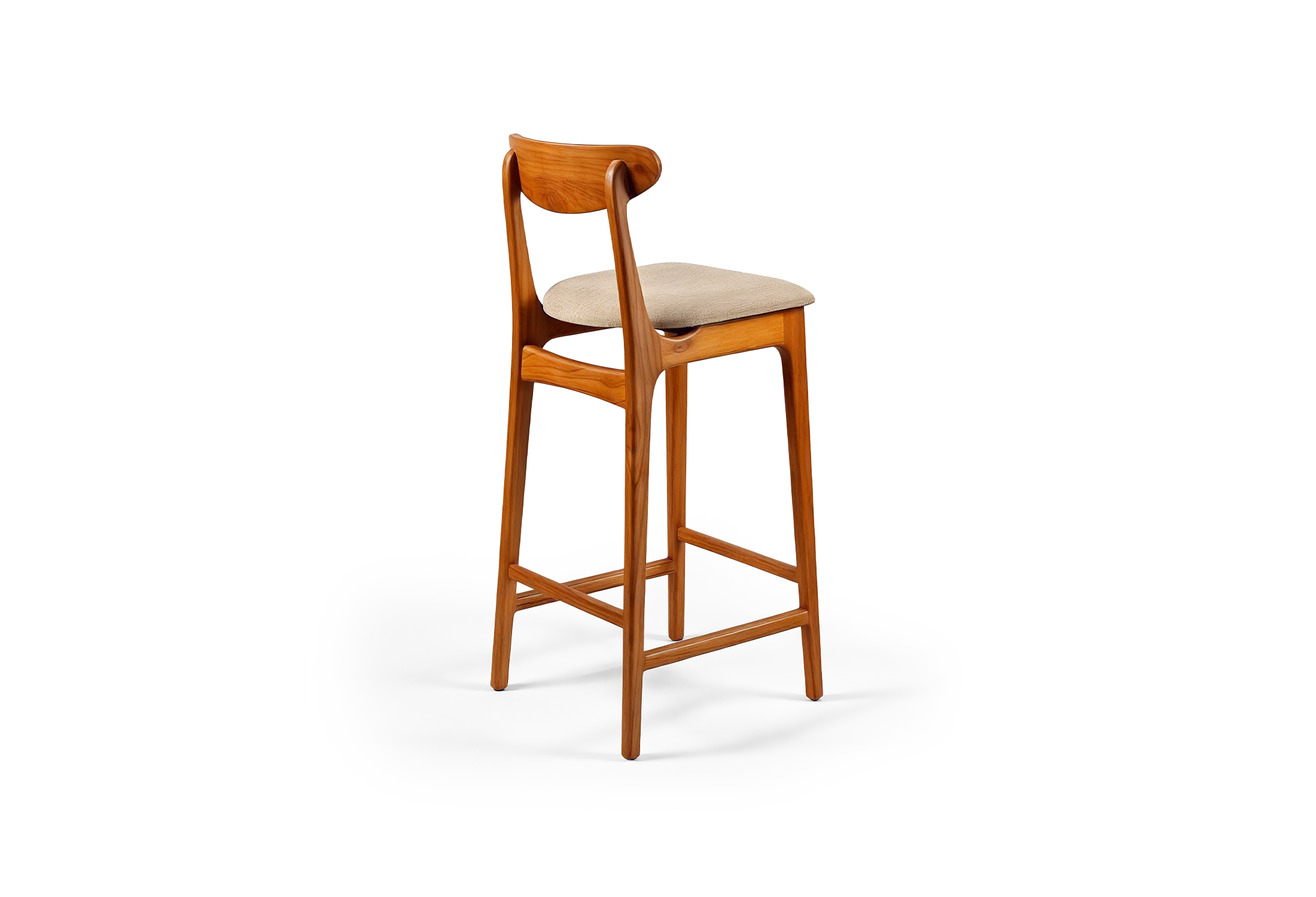 Tabu-Design-ST27-Aru-Stool-Dark-Wood-Beige-Fabric-3