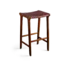 SOHO Bar Stool - Stool Wood Chocolate Leather