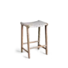 SOHO Bar Stool - Stool Wood Ivory Leather